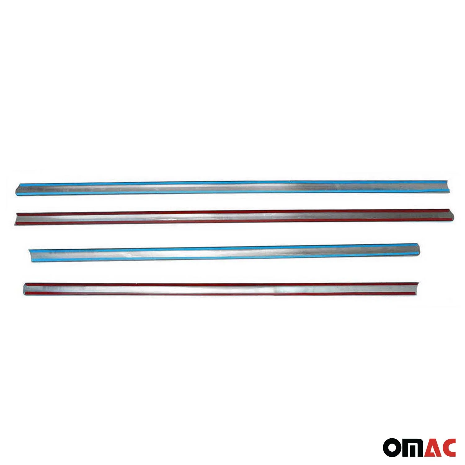 2006-2011 Mercedes M Class W164 Window Molding Trim Streamer Stainless Steel Dark 4x - Image 5