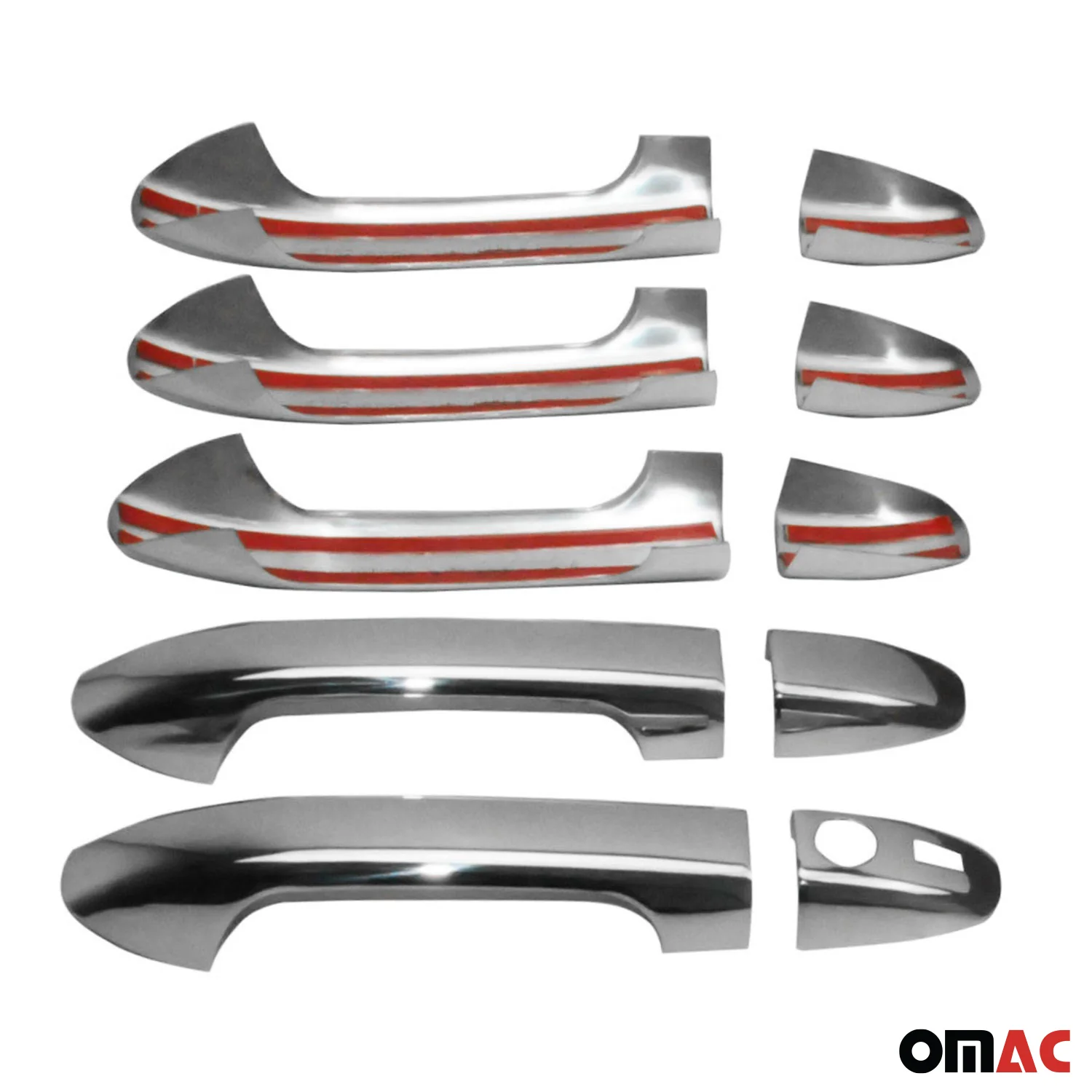 2016-2024 Mercedes Metris Car Door Handle Cover Protector Keyless Stainless Steel 10x - Image 3