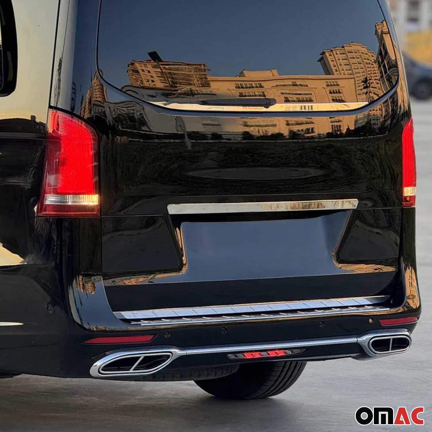 2016-2024 Mercedes Metris Rear Trunk Tailgate Door Handle Cover Stainless Steel - Image 3