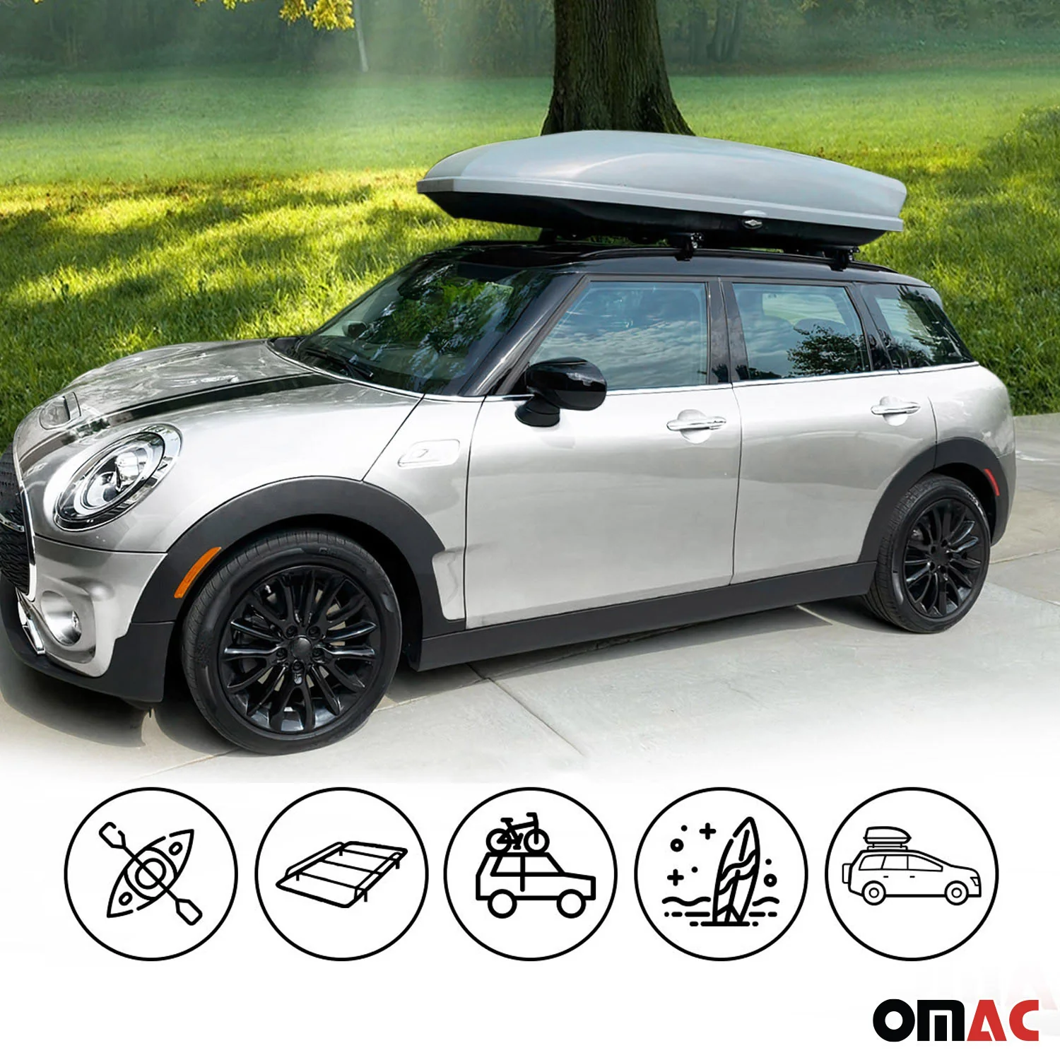 2011-2016 Mini Cooper Countryman R60 Roof Rack Cross Bars Silver - Image 6