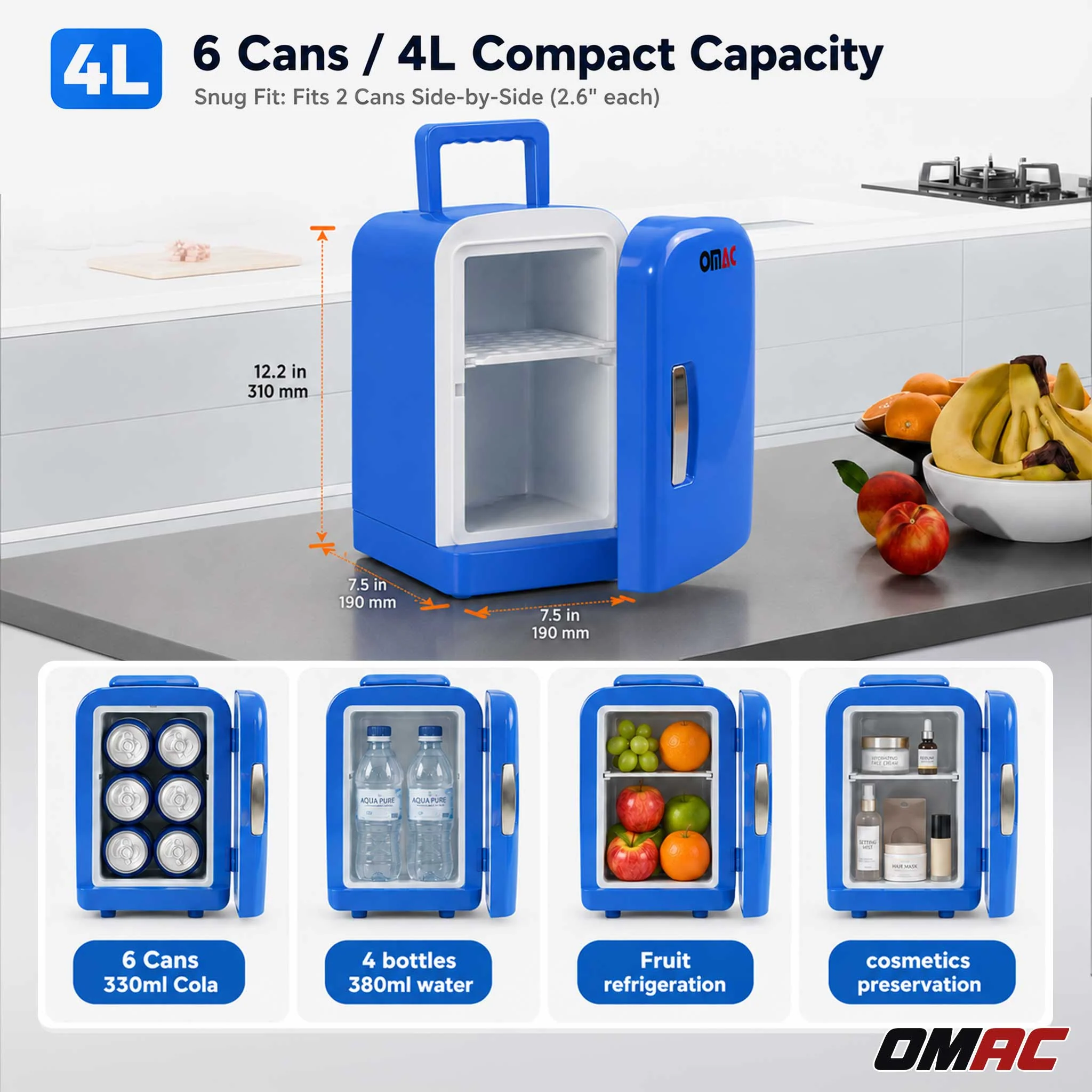 Mini Fridge 4L Portable Car Freezer Cooler Warmer Truck Travel 12V Refrigerator - Image 6