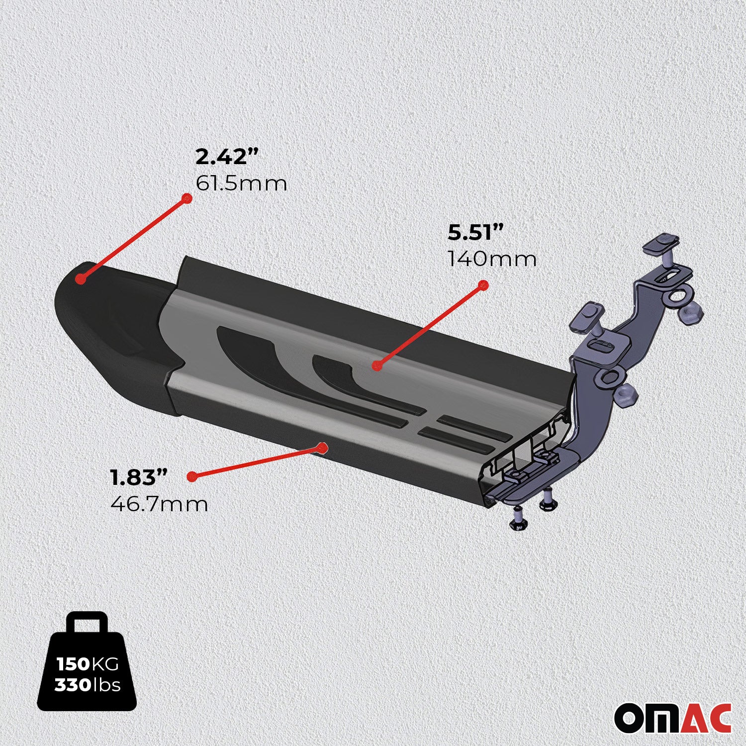 2005-2021 Nissan Frontier Nerf Bar Side Step Running Boards Alu 2x - Image 7