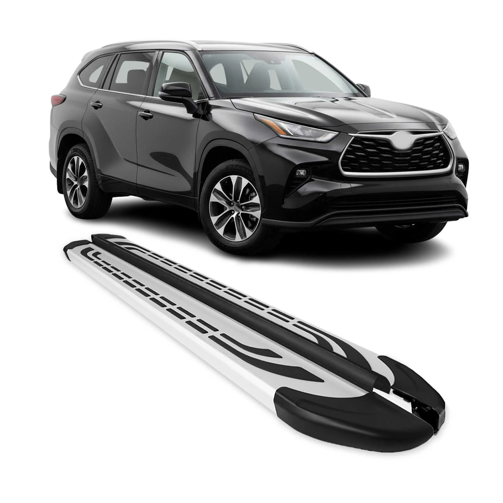 2020-2026 Toyota Highlander Nerf Bar Side Step Running Boards Alu 2x