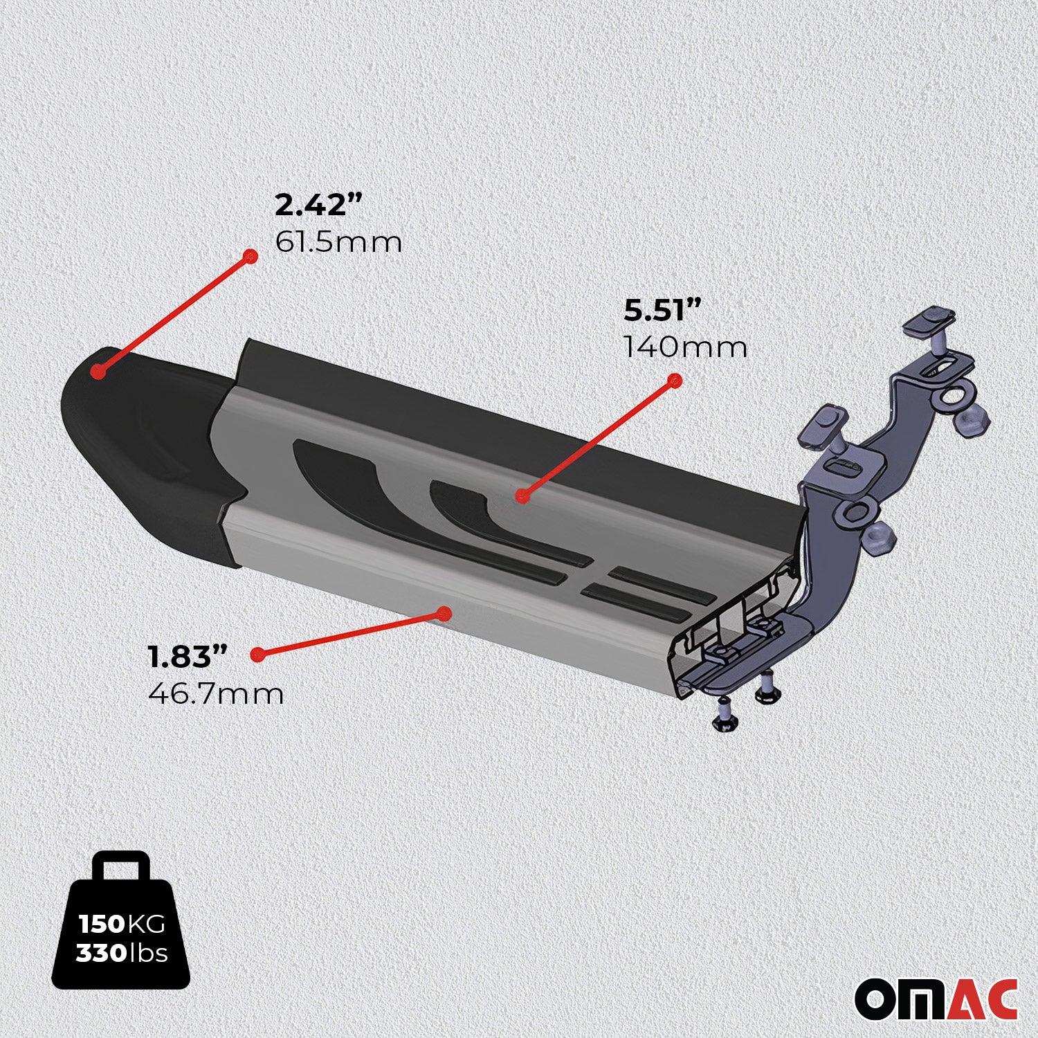 2011-2020 Toyota Sienna Nerf Bar Side Step Running Boards Alu 2x - Image 7