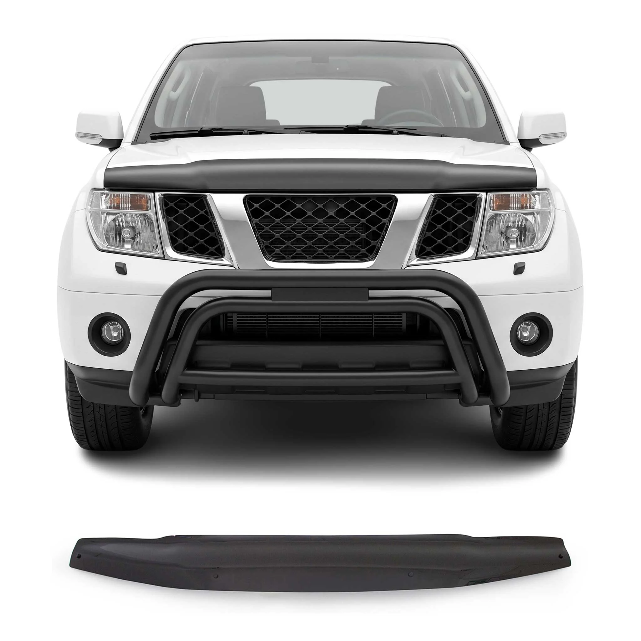 2005-2021 Nissan Frontier Front Bug Shield Hood Deflector 1 Pc Smoke
