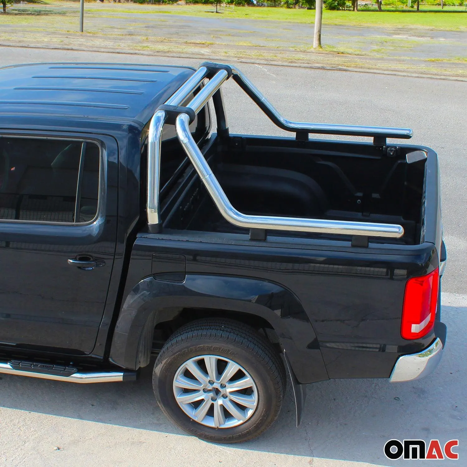 2005-2021 Nissan Frontier Crew Cab Sport Bar Truck Bed Chase Roll Bar Stainless Steel - Image 8