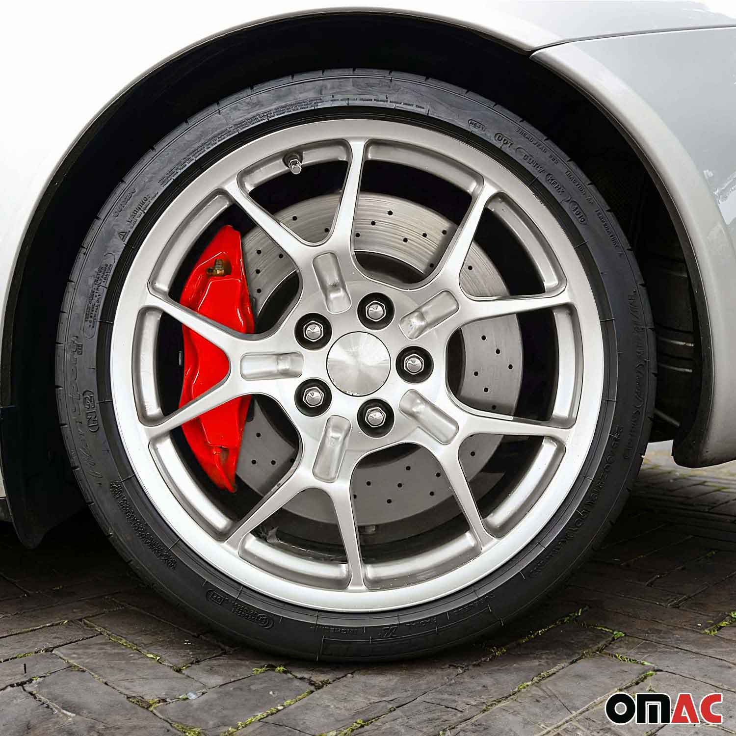OMAC Brake Caliper Epoxy Based Car Paint Kit Texas Red Glossy High-Temp - Image 3