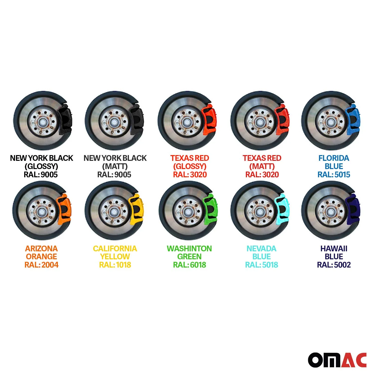 OMAC Brake Caliper Epoxy Based Car Paint Kit Texas Red Glossy High-Temp - Image 6