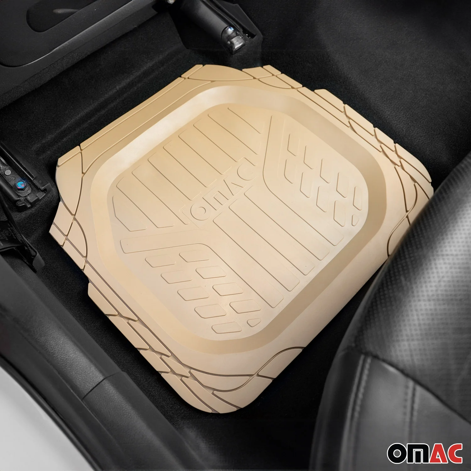 OMAC Floor Mats and Cargo Liners Universal for Cars SUV Beige - Image 8