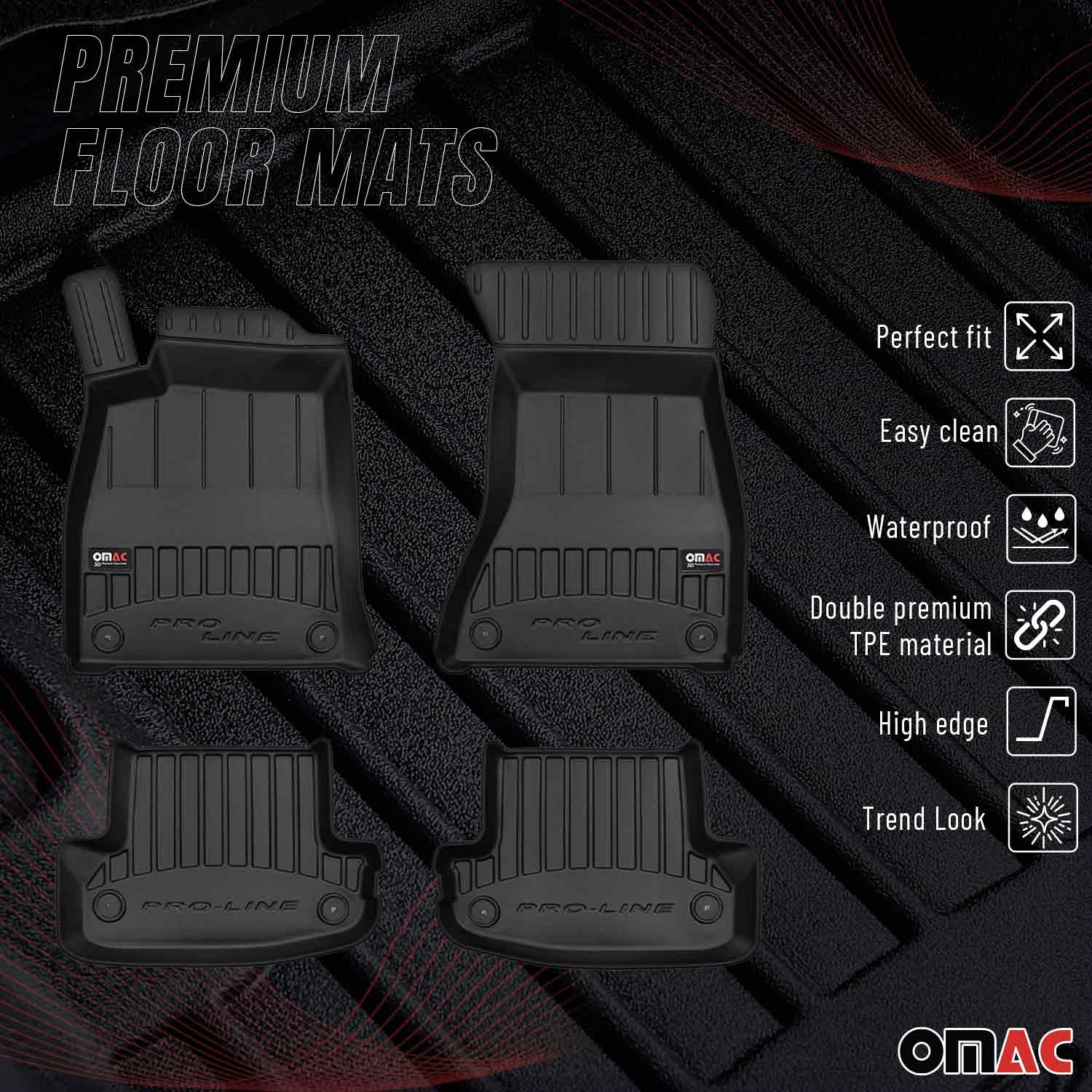 2018-2024 Audi A5 Coupe Cabrio Premium Floor Mats Liners Full Set All Weather Heavy Duty - Image 2