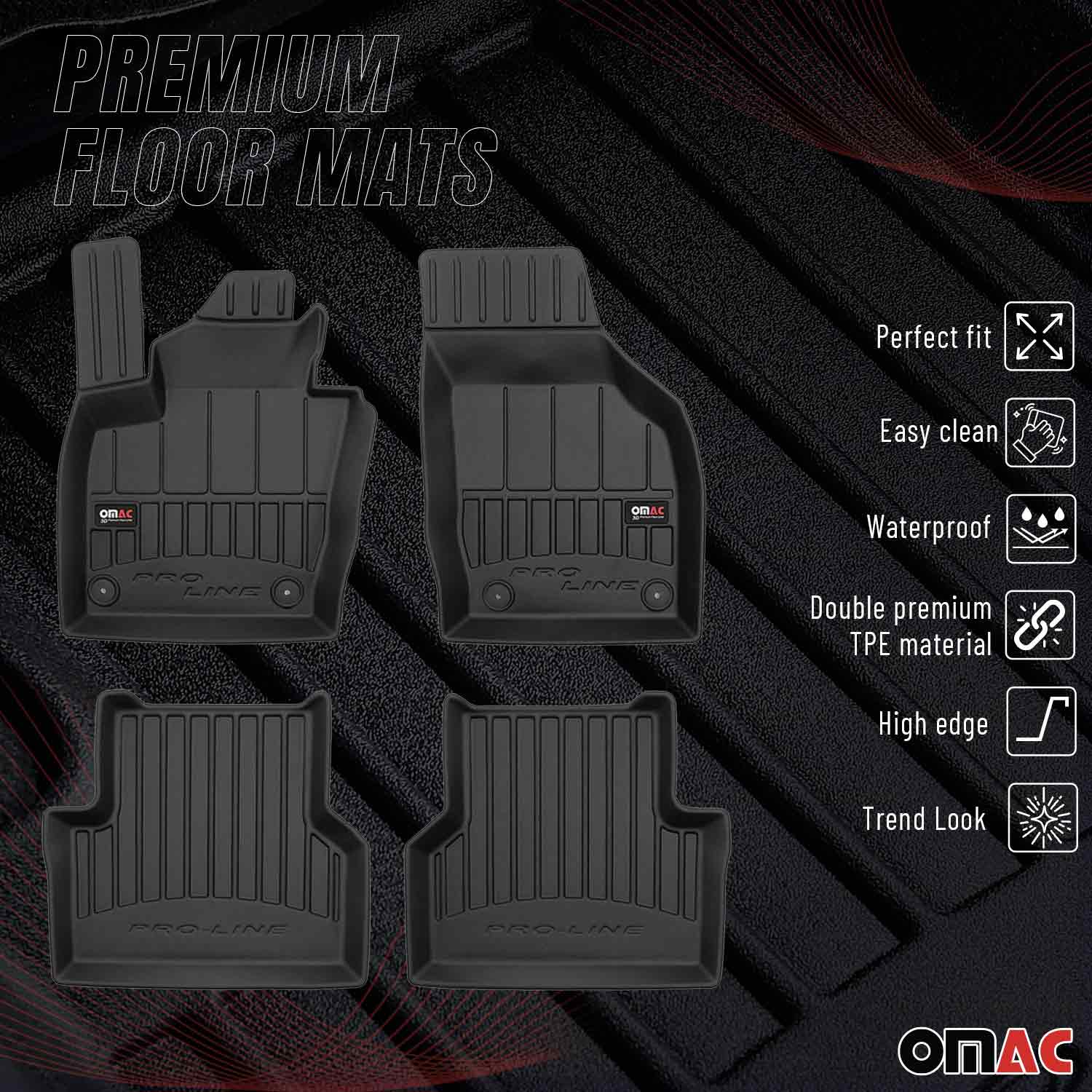 2013-2018 Audi Q3 Premium Floor Mats Liners Full Set All Weather Heavy Duty - Image 2