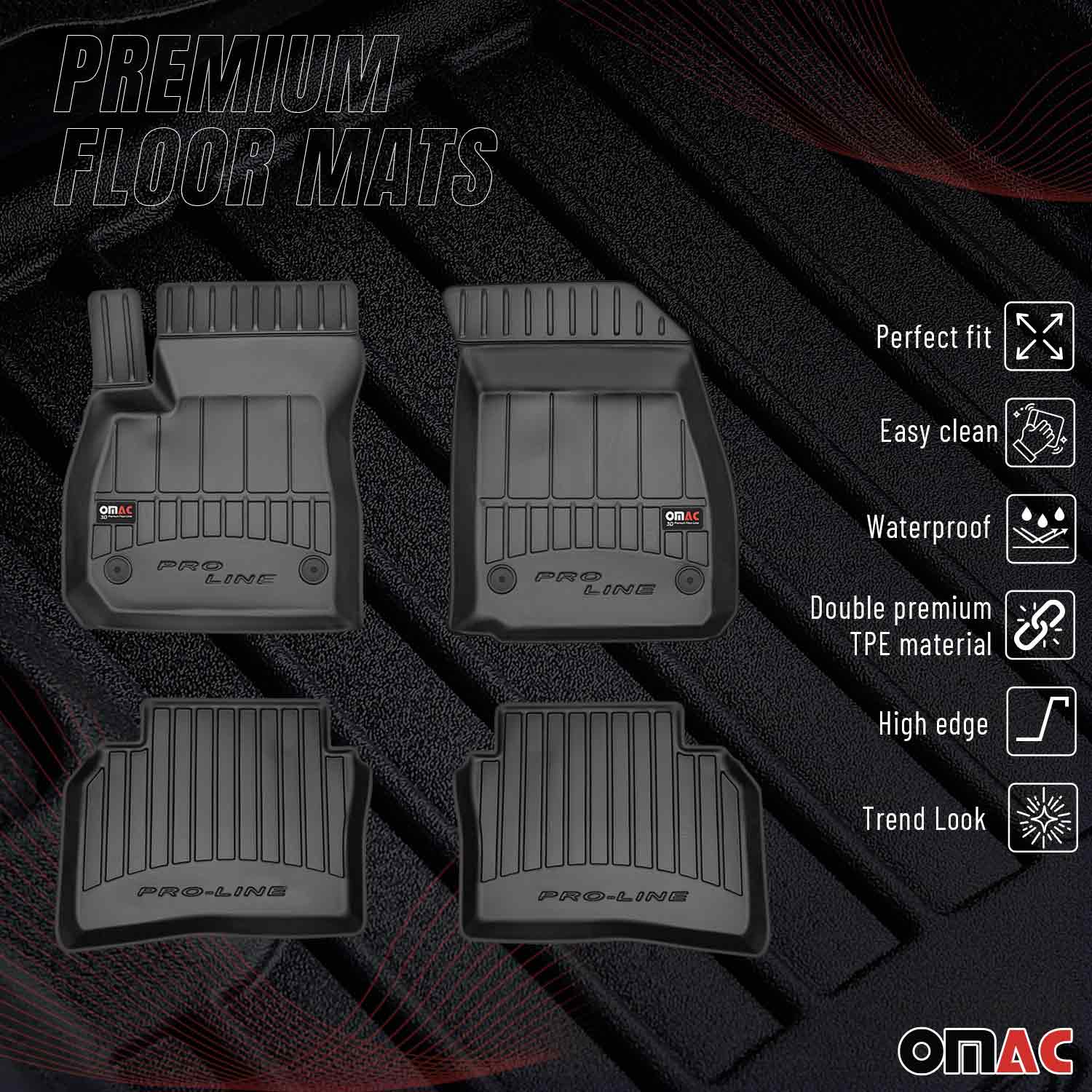 2018-2020 Buick Regal TourX Premium Floor Mats Liners Full Set All Weather Heavy Duty - Image 2