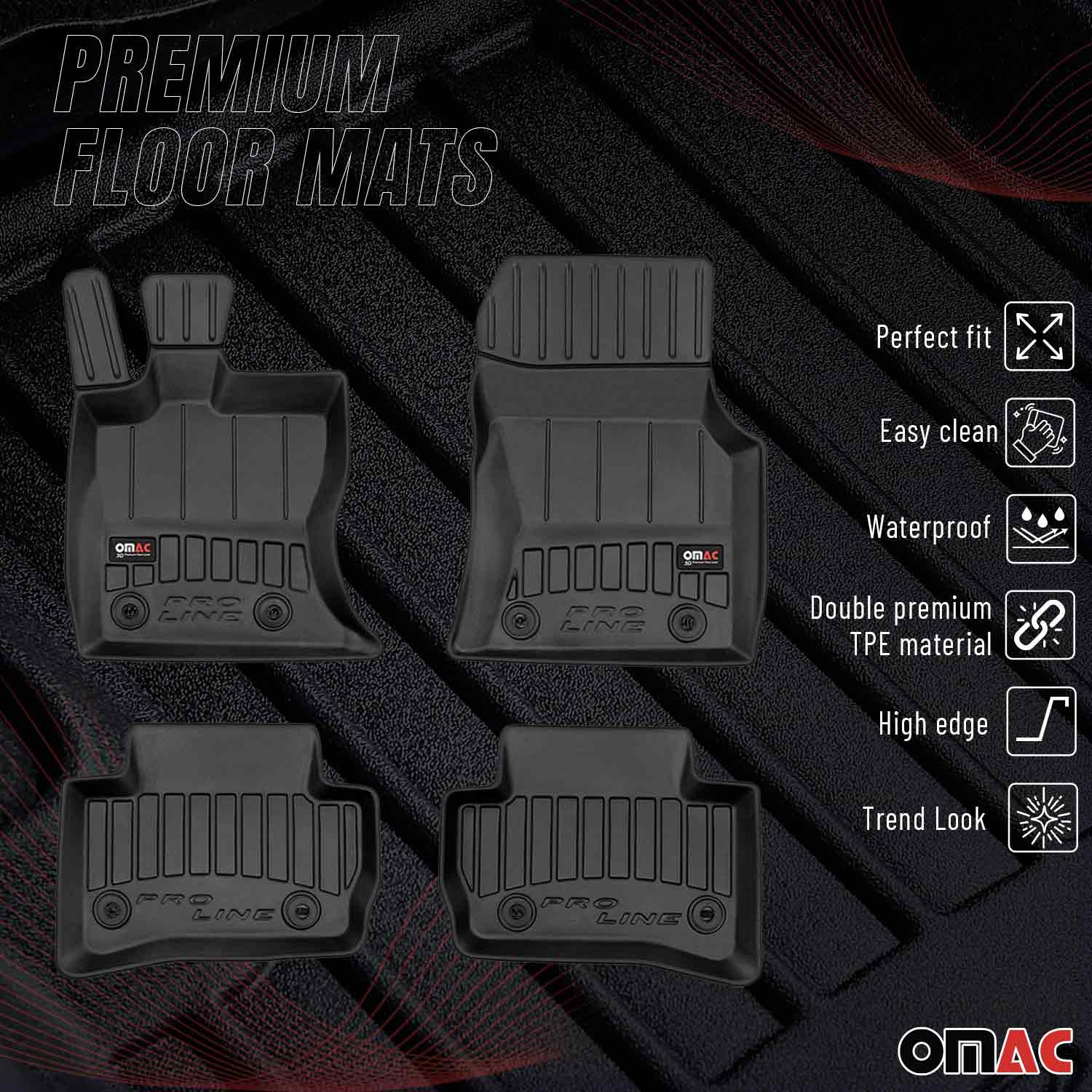 2017-2026 Jaguar F-Pace Premium Floor Mats Liners Full Set All Weather Heavy Duty - Image 2