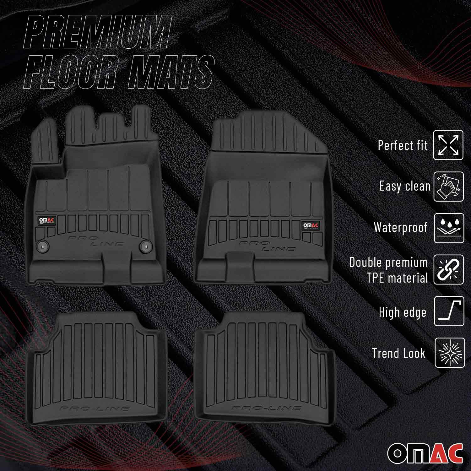 2019-2022 Kia Niro EV 1.gen Premium Floor Mats Liners Full Set All Weather Heavy Duty - Image 2