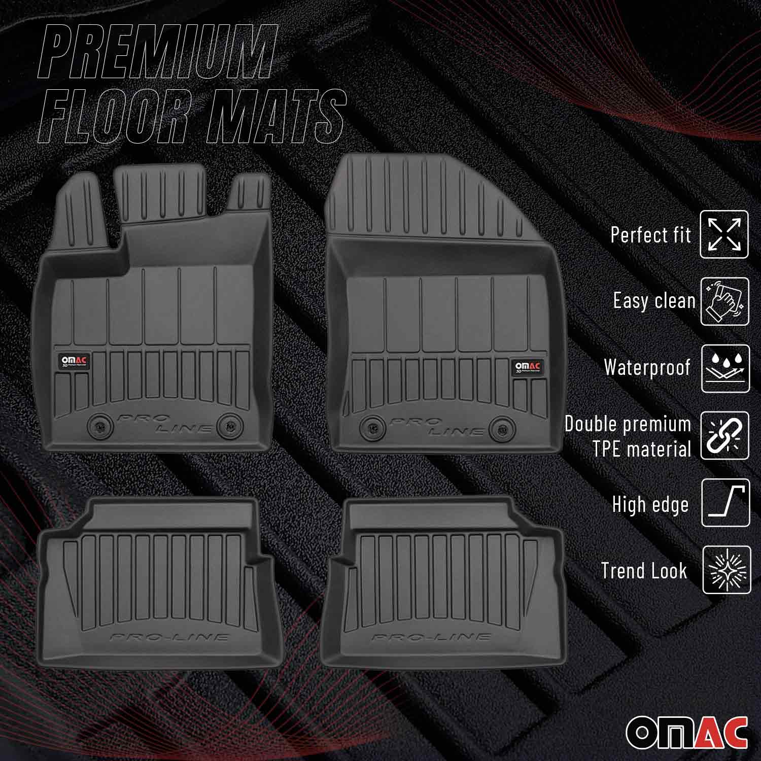 2011-2017 Lexus CT 200h Premium Floor Mats Liners Full Set All Weather Heavy Duty - Image 2