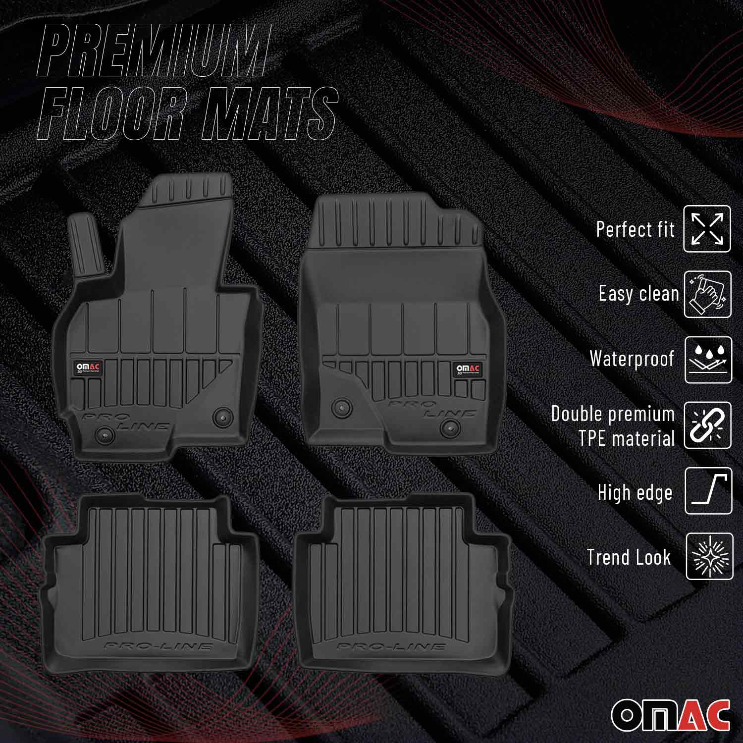 2013-2016 Mazda CX-5 Premium Floor Mats Liners Full Set All Weather Heavy Duty - Image 2
