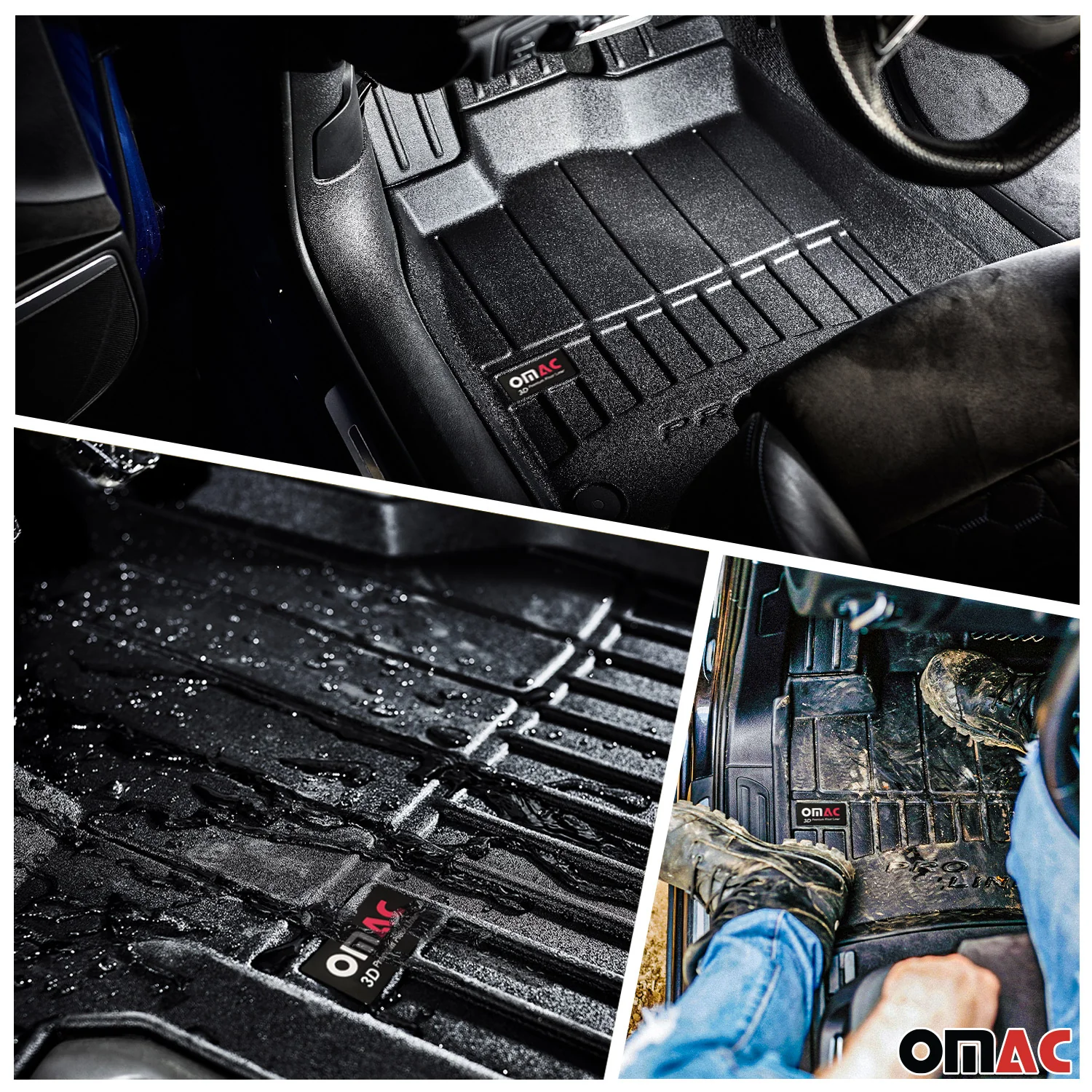 2013-2022 Buick Encore Premium Floor Mats & Cargo Liner Full Set All Weather Heavy Duty Black - Image 2