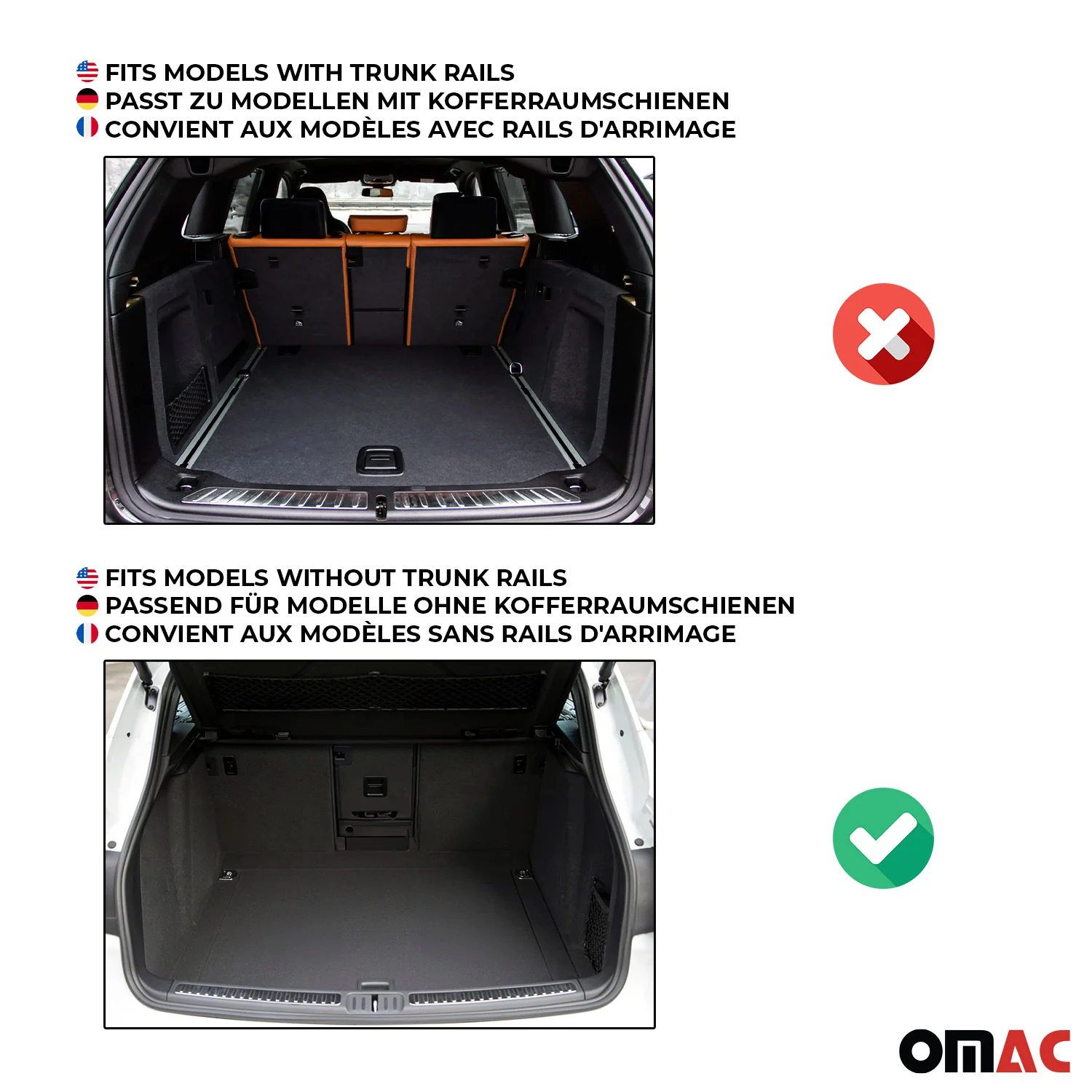 2014-2018 BMW X5 F15 F85 Premium Cargo Liner Trunk Mat All Weather Heavy Duty Black - Image 3