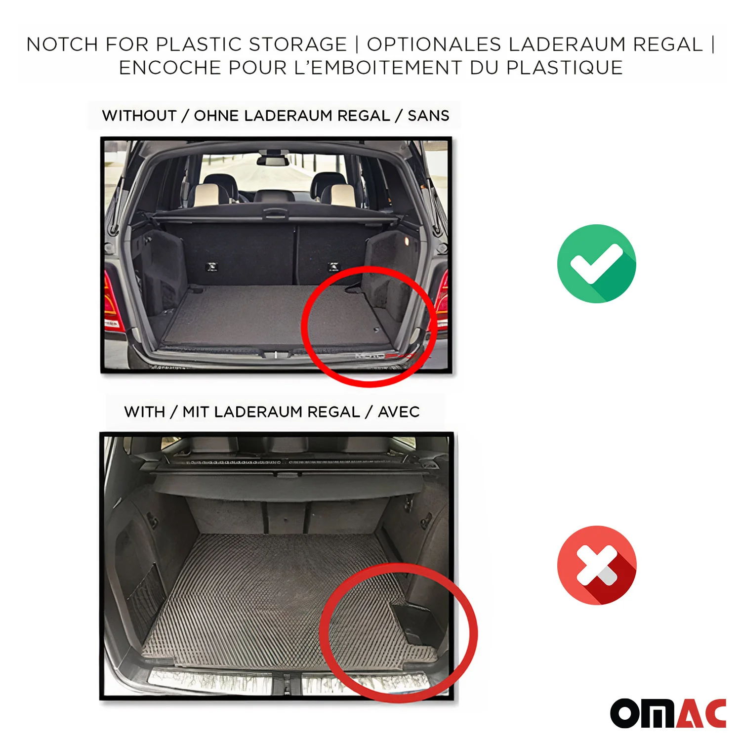 2004-2009 Mercedes E Class W211 Sedan Premium Cargo Liner Trunk Mat All Weather Heavy Duty Black - Image 3