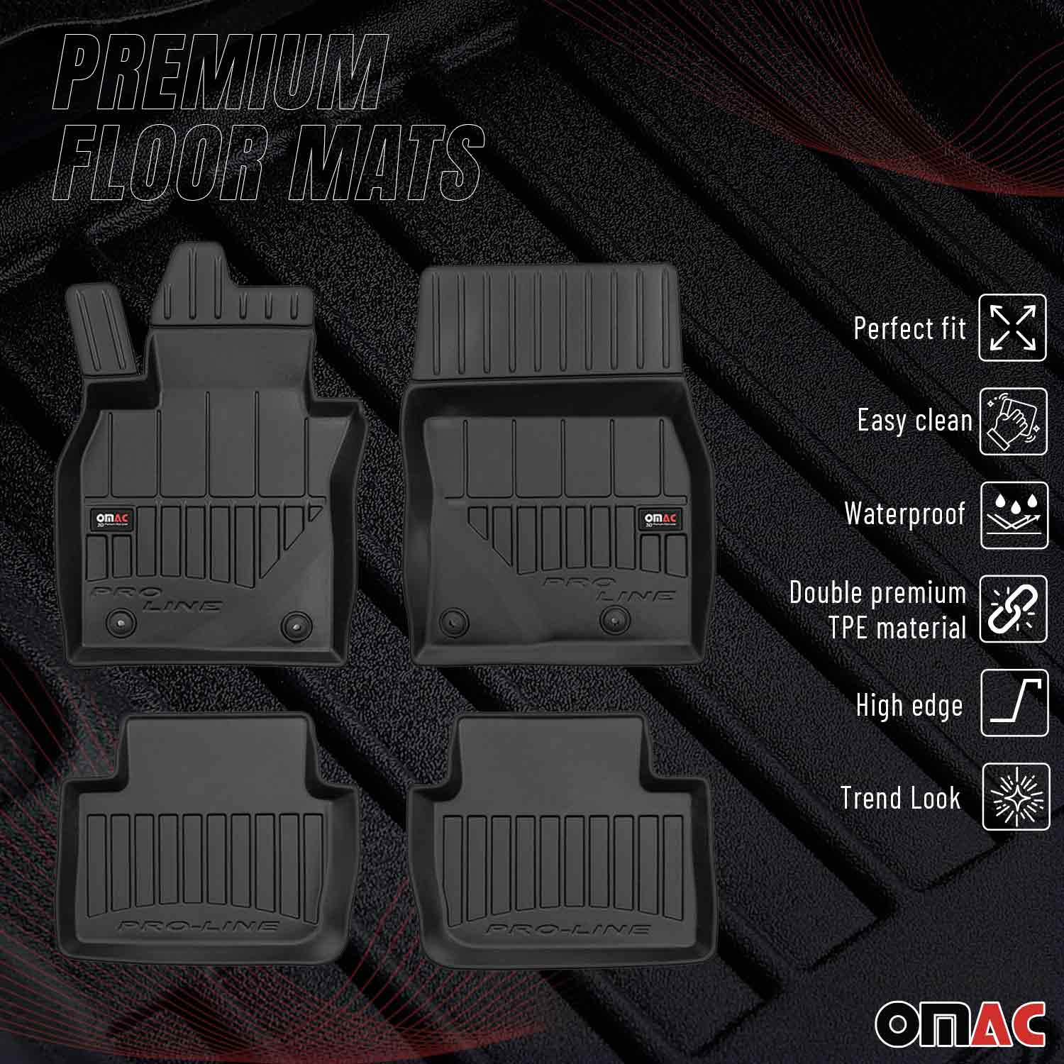 2019-2026 Mazda 3 Premium Floor Mats Liners Full Set All Weather Heavy Duty - Image 2