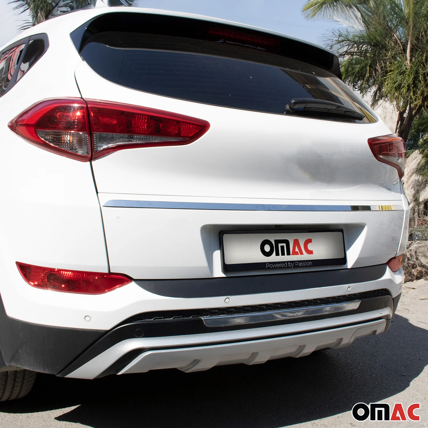 2016-2018 Hyundai Tucson Rear Bumper Guard Plastic Black - Image 5