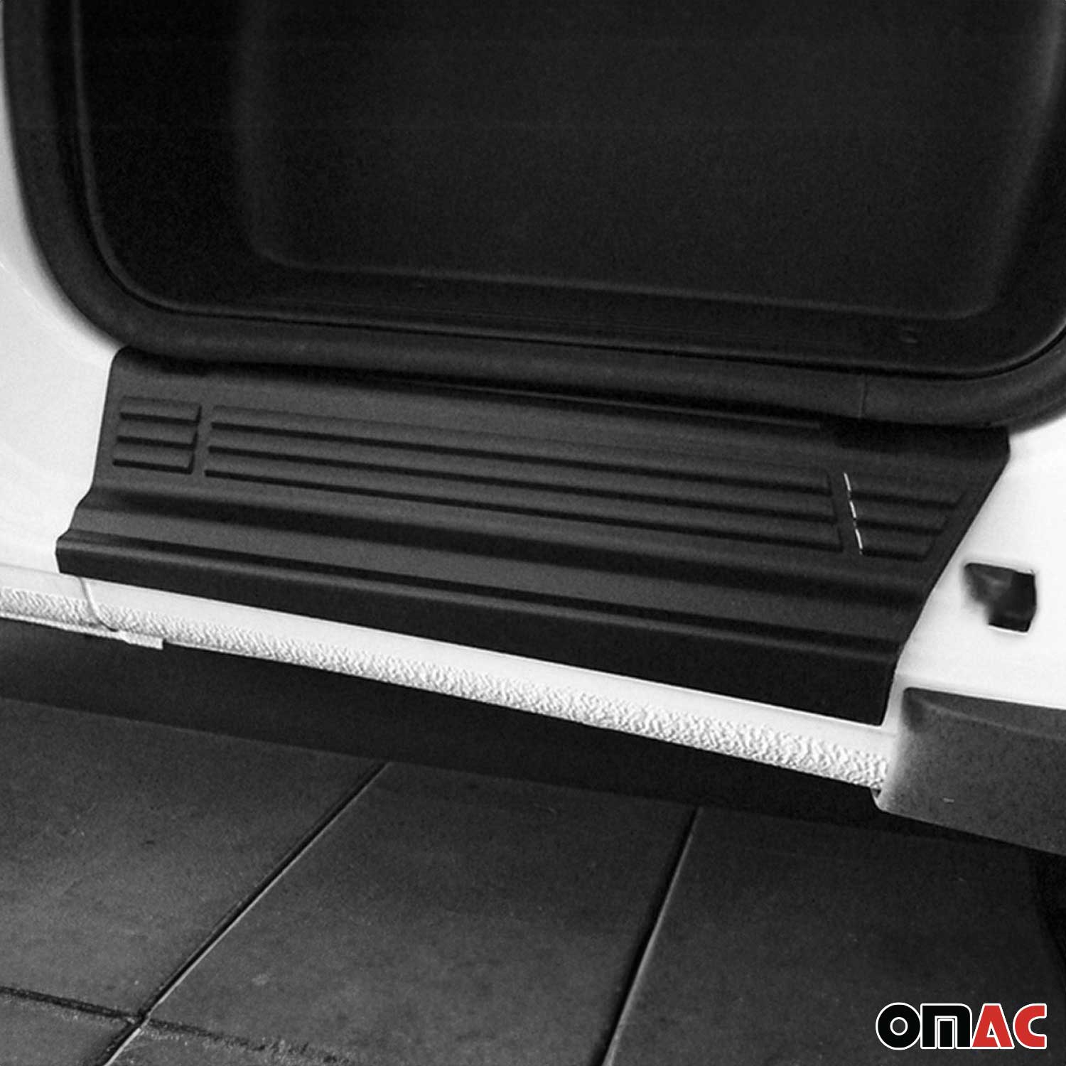 2023-2026 RAM ProMaster Door Sill Scuff Plate Scratch Protector Black 2 Pcs - Image 6