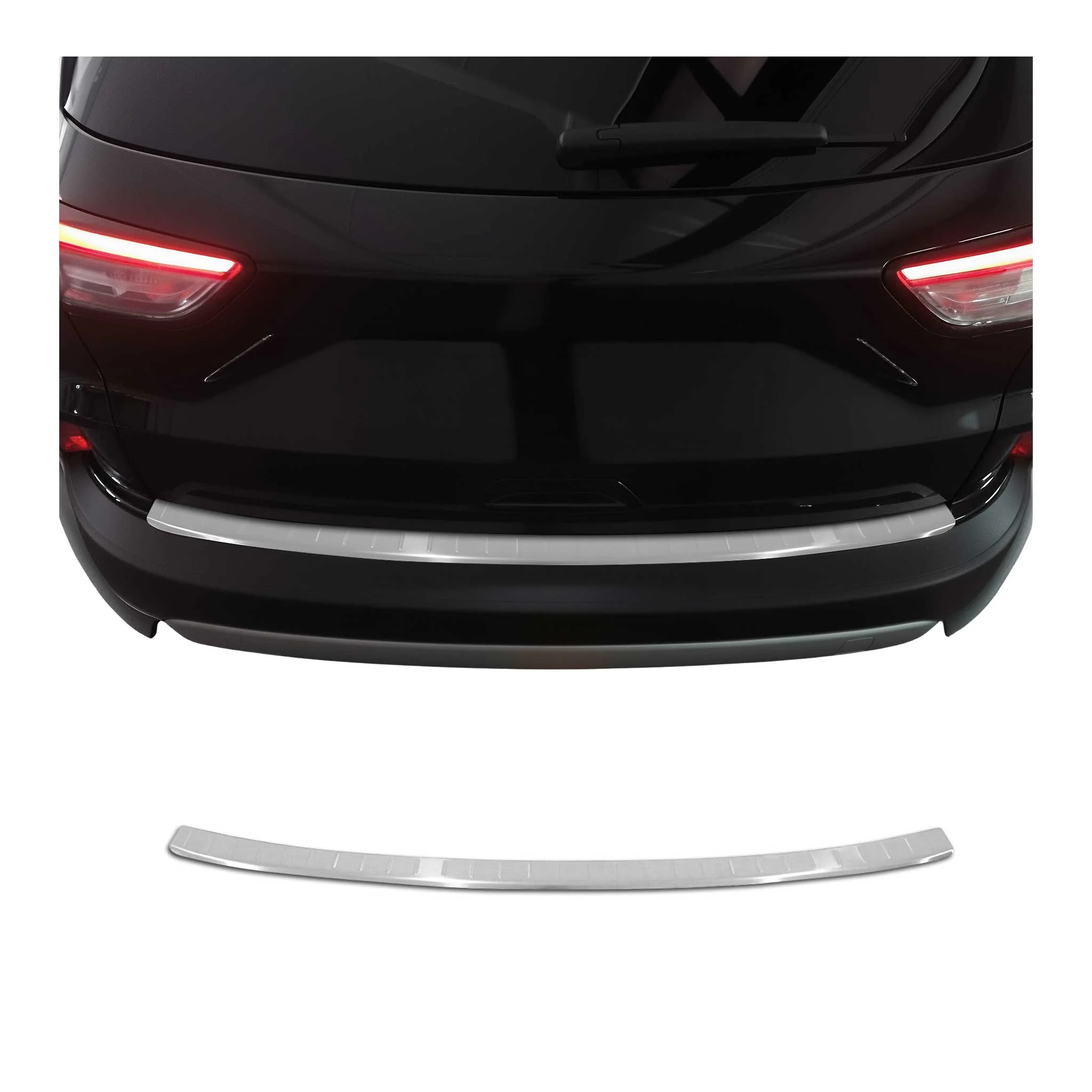 2020-2022 Ford Escape 4.gen Pre-FL Rear Bumper Sill Cover Protector Guard Brushed Stainless Steel