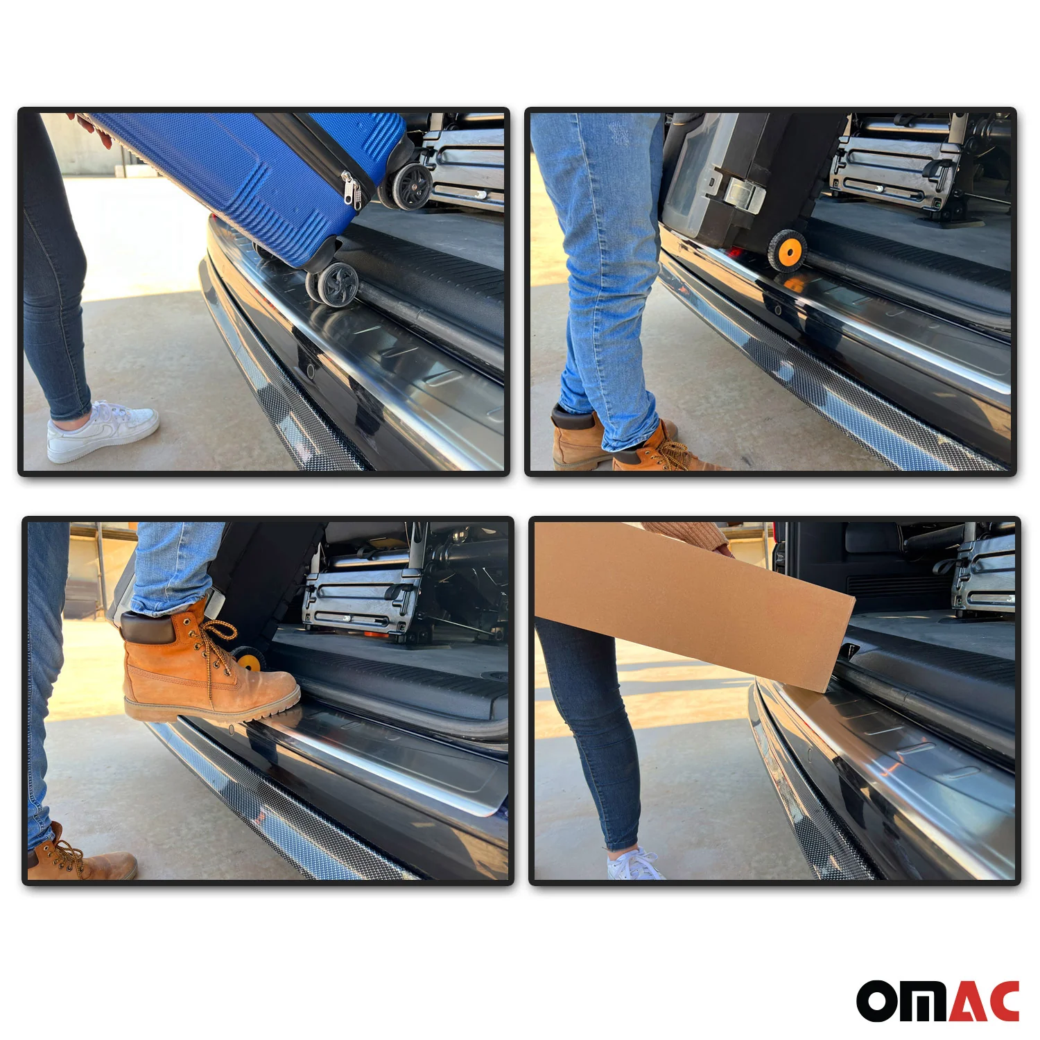 2011-2024 Mitsubishi Outlander Sport Rear Bumper Sill Cover Guard Stainless Steel - Image 3
