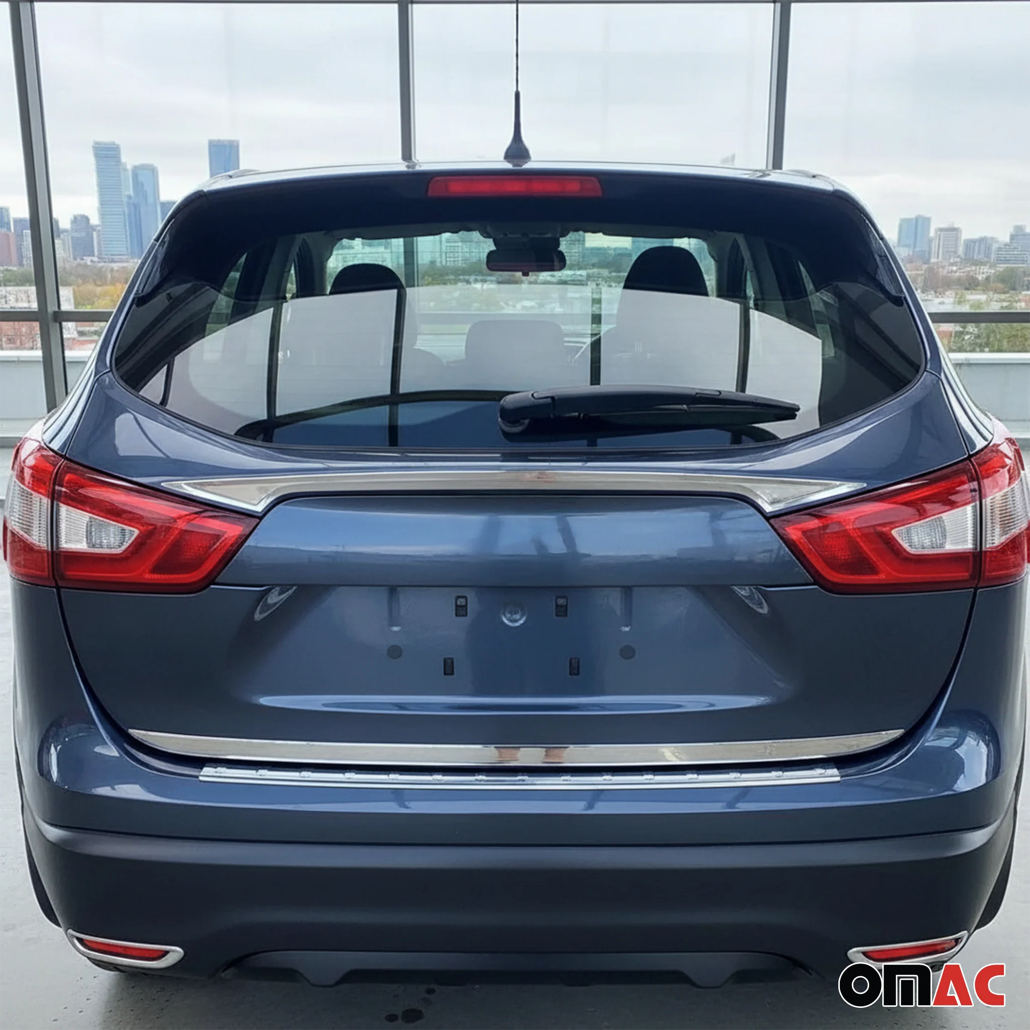2017-2022 Nissan Rogue Sport Trunk Tailgate Door Handle Cover Stainless Steel Silver - Image 2
