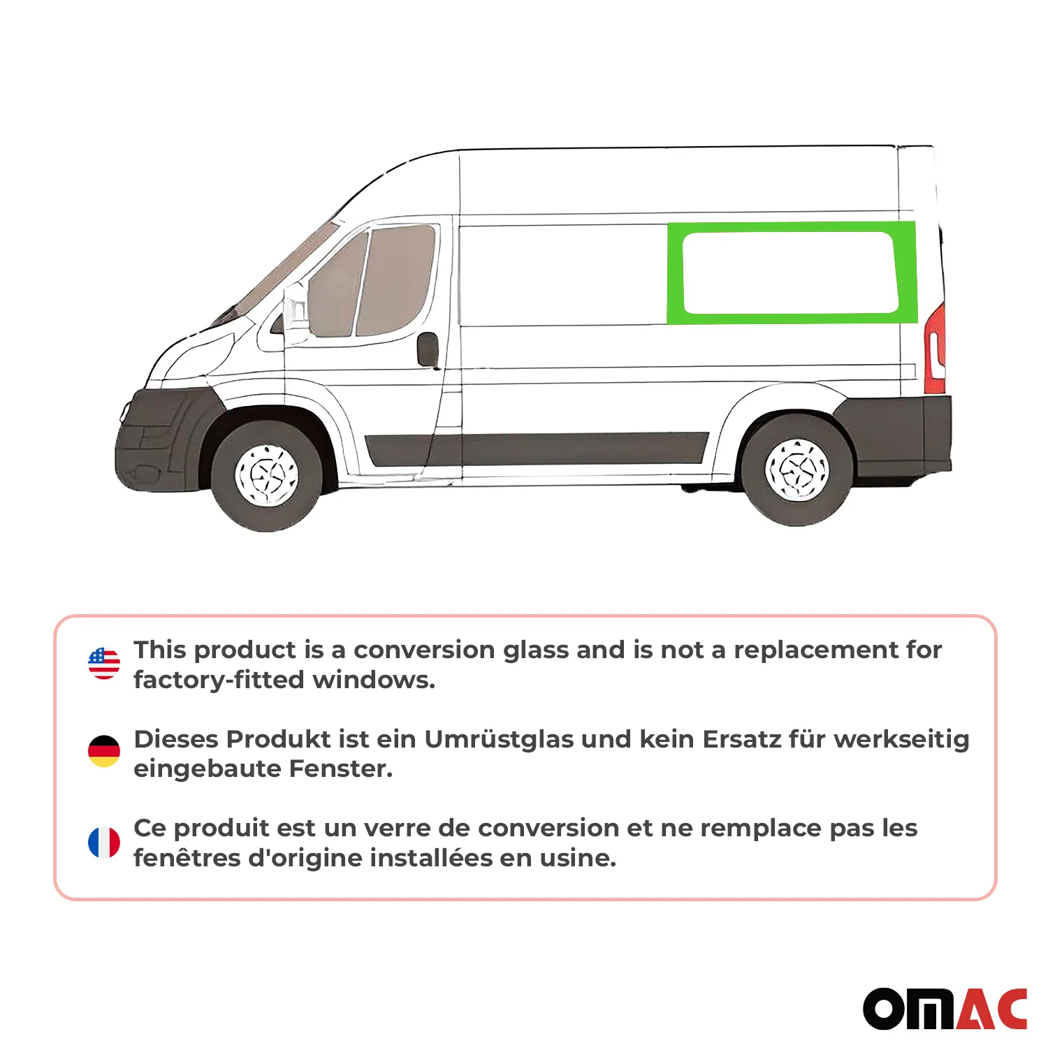 2014-2024 RAM ProMaster Window Glass Rear Left Side L2 - Image 2