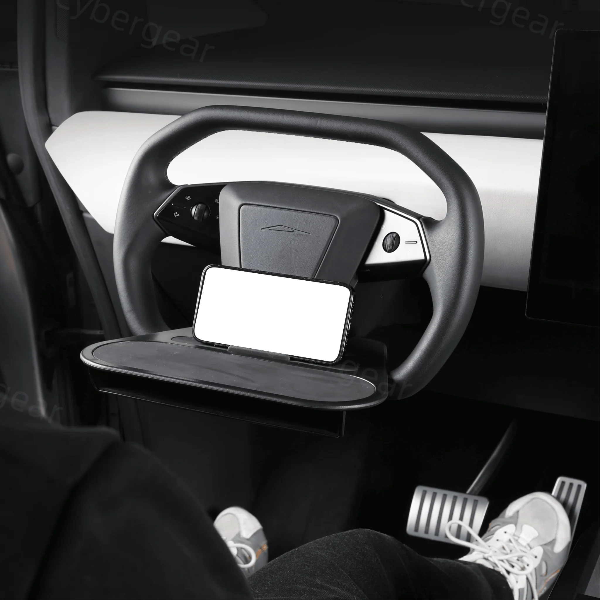 Removable Steering Wheel Tray for Cybertruck - Image 3