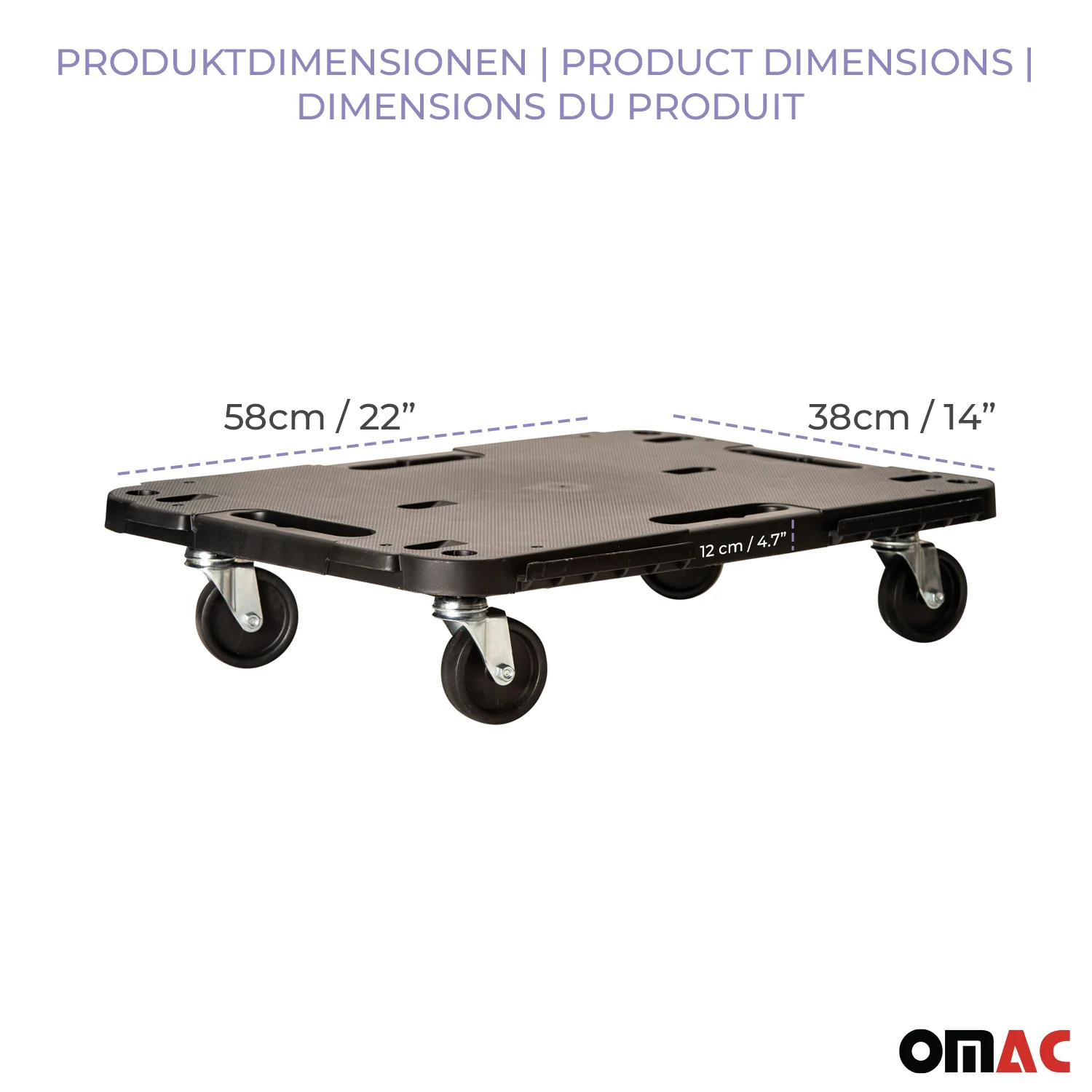 Rolling Board Transport Dolly Furniture 1197 lbs Furniture Mover Step Plate - Image 5