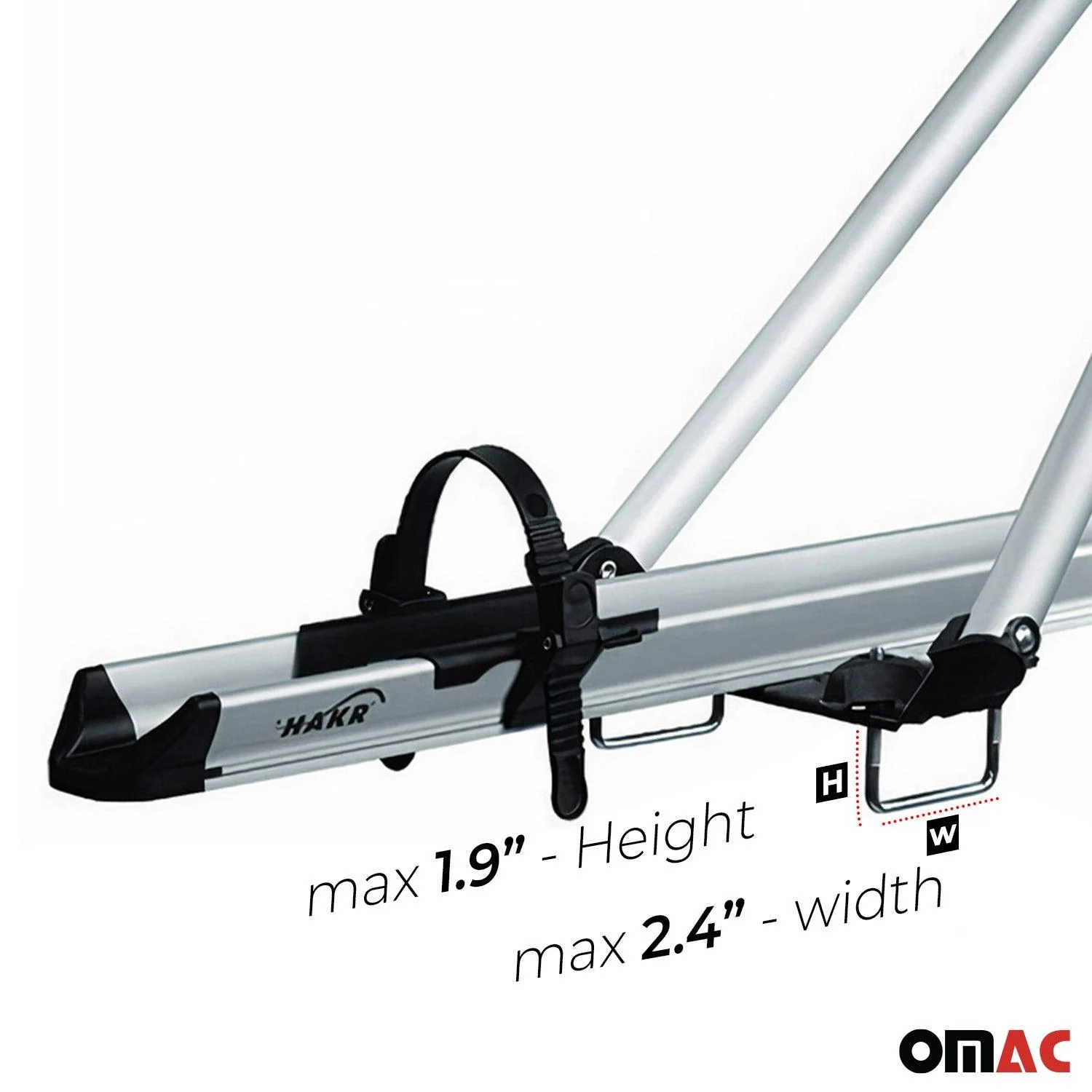2017-2022 Nissan Rogue Sport Bike Rack Carrier Roof Racks Set Silver 3Pcs - Image 6
