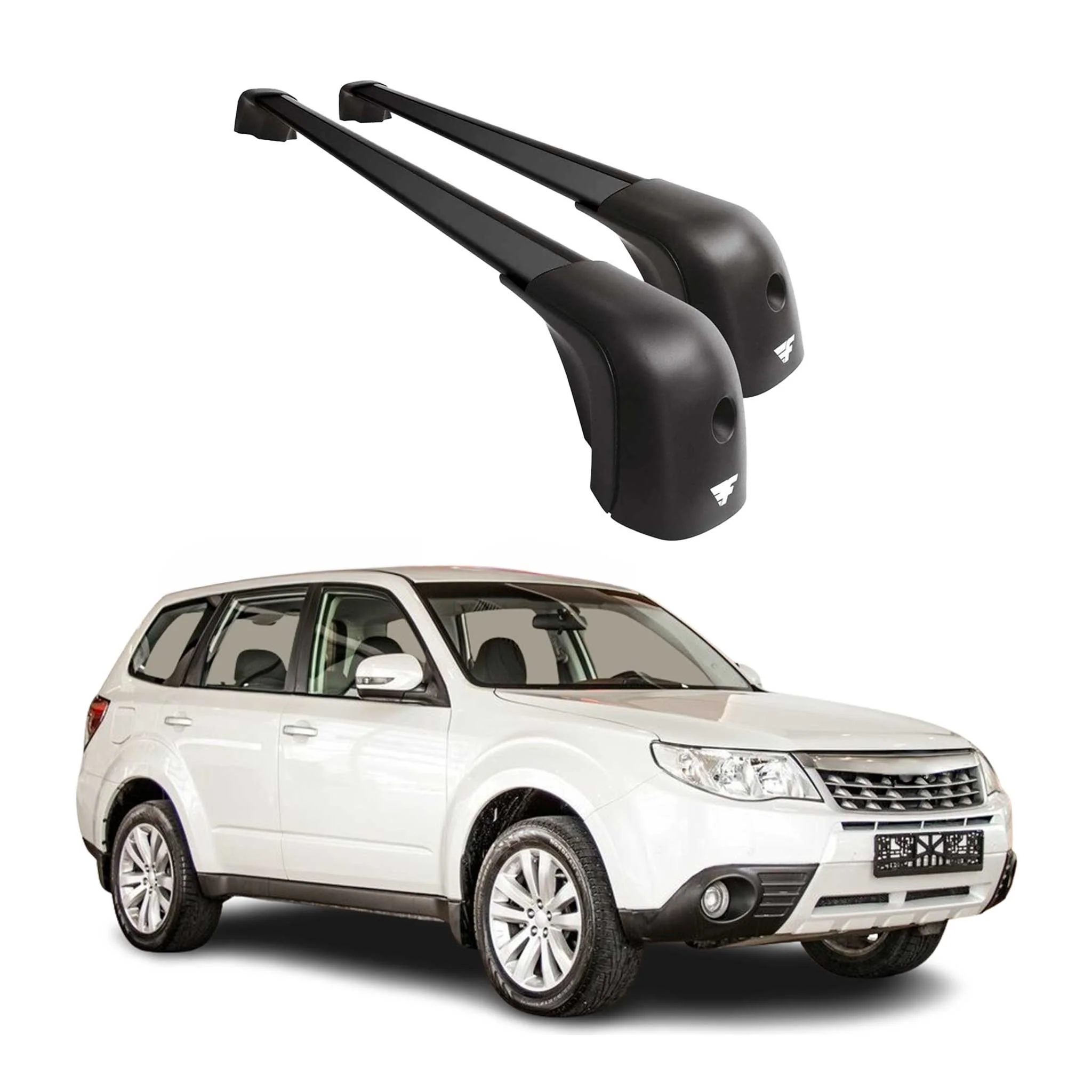 2009-2018 Subaru Forester III IV OE Style Roof Racks Cross Bars Black