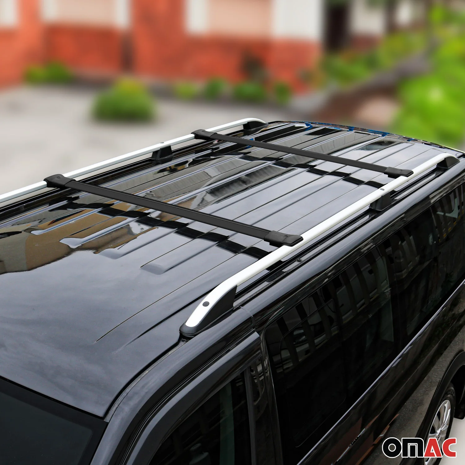 2003-2008 Honda Pilot Roof Rack Cross Bars Black - Image 3