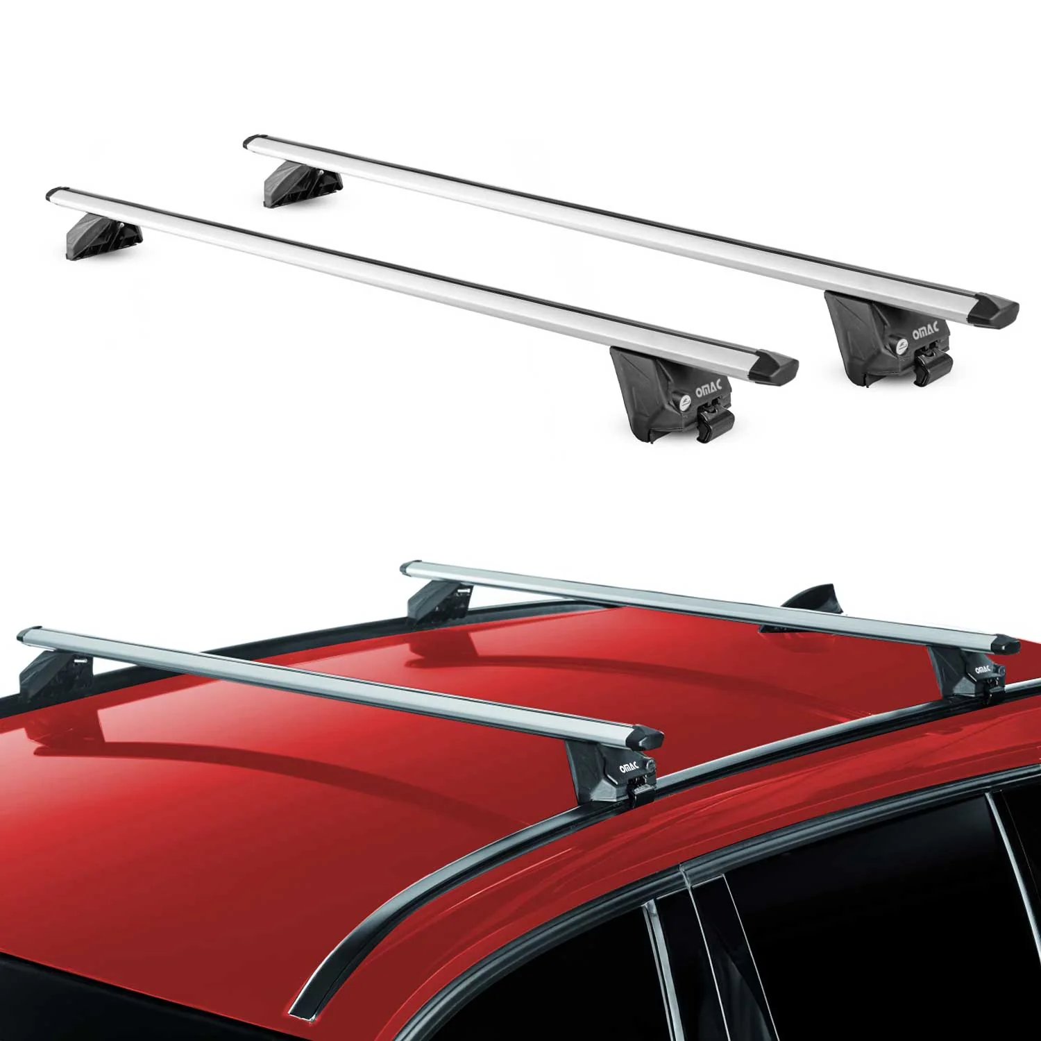 Roof Rack Cross Bars Luggage Carrier for Ford Galaxy 2010-15 Alu Silver Grey 2x - Image 2