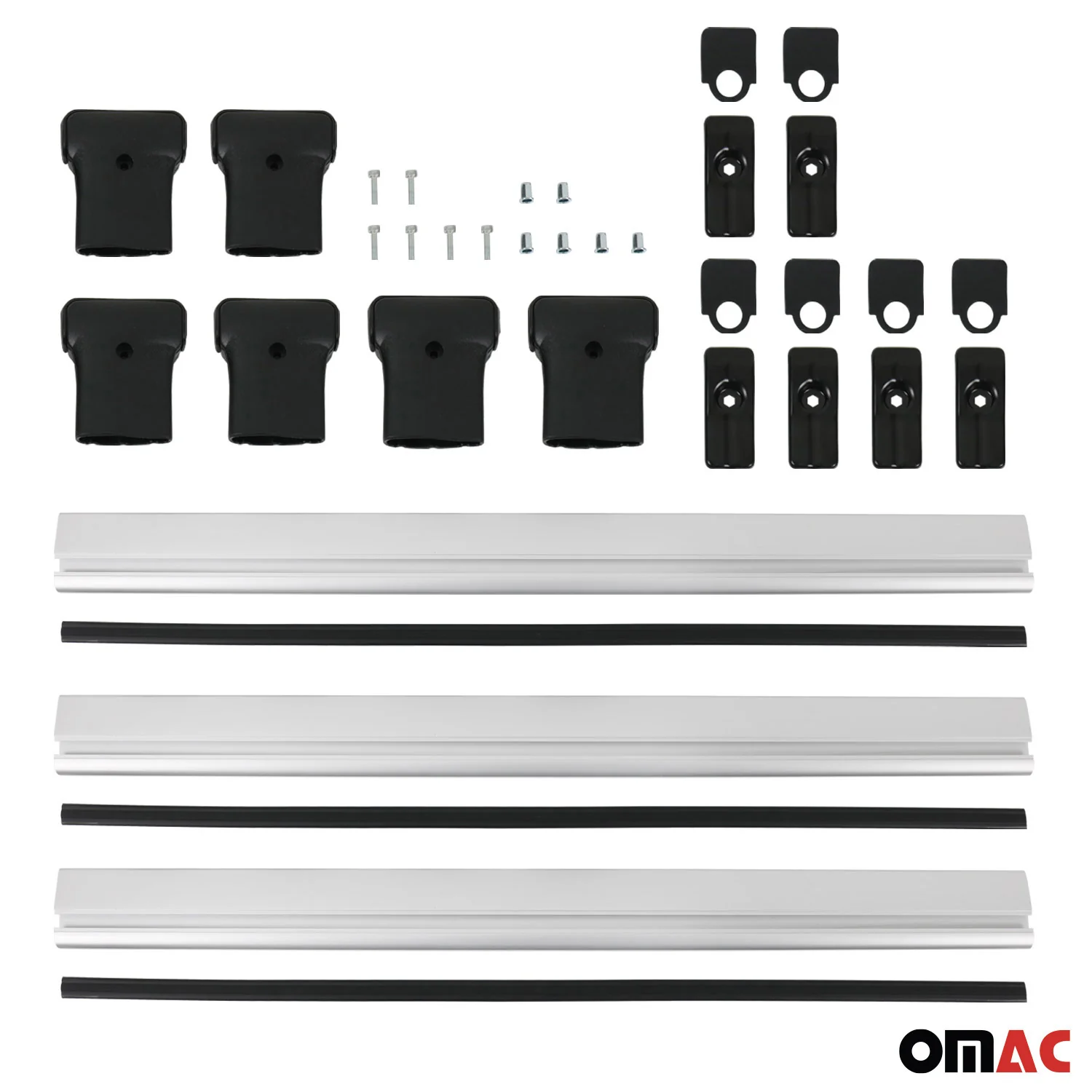 2014-2026 RAM ProMaster Roof Rack Cross Bars 3Pcs Silver - Image 9