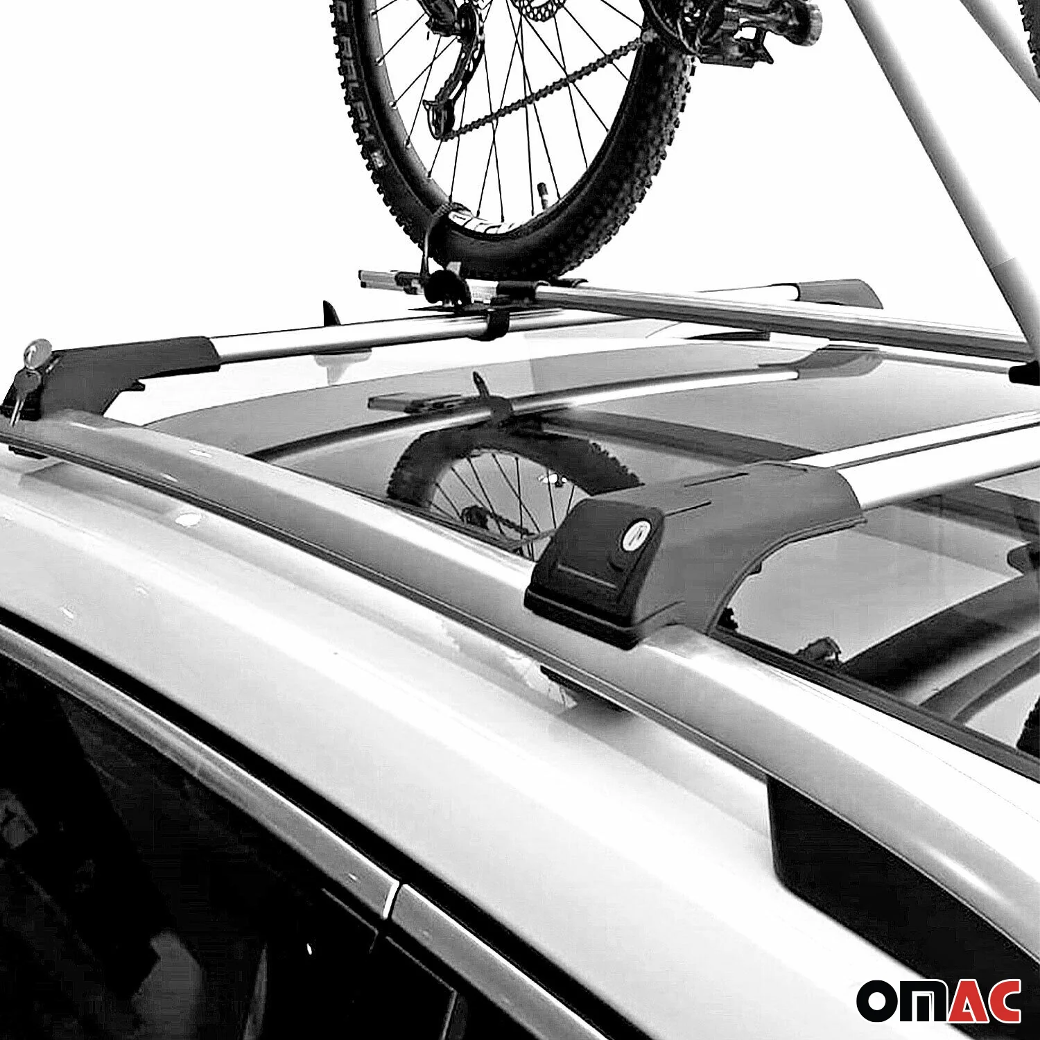 2003-2009 Toyota Land Cruiser Prado Roof Rack Cross Bars Silver - Image 7