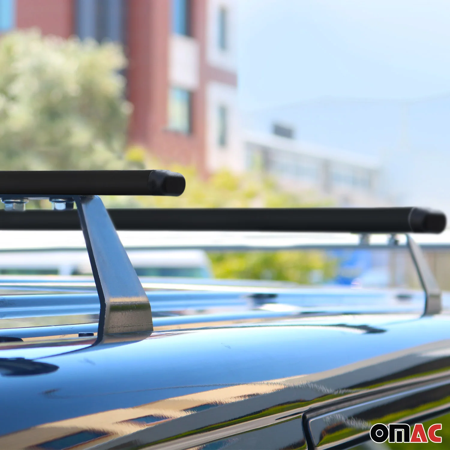 2021-2024 VW Caddy Roof Rack Cross Bars Black - Image 3