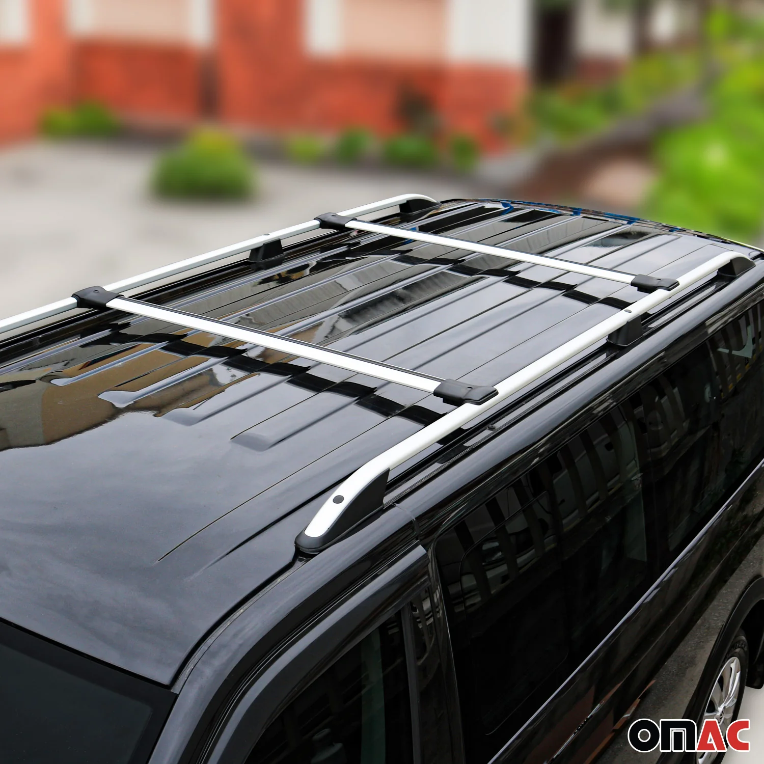 2007-2021 Mitsubishi Pajero V80 Roof Rack Cross Bars Silver - Image 3