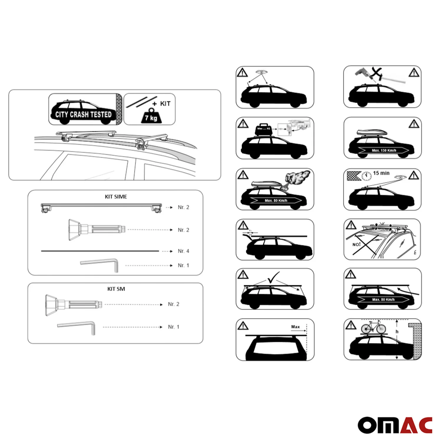 2006-2010 Mazda 5 Roof Rack Cross Bars Silver - Image 10