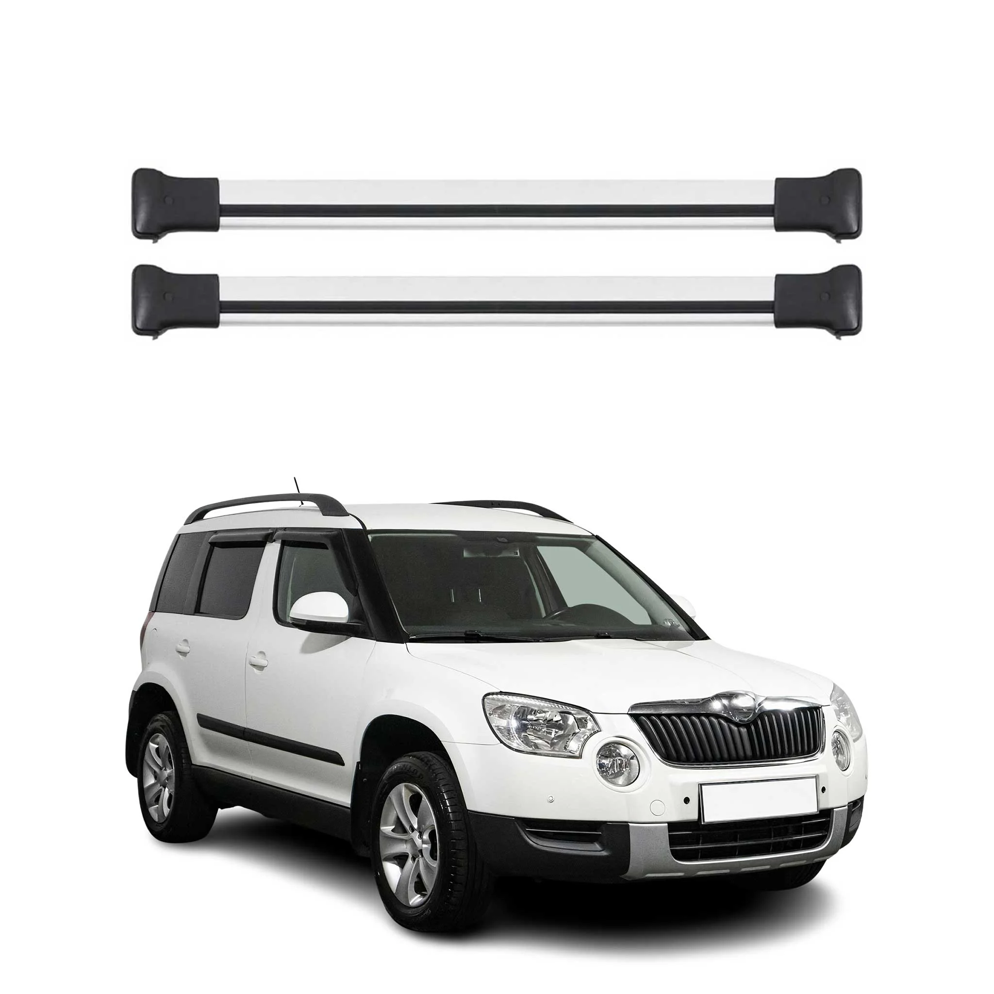 2006-2010 BMW 5 Series E61 Wagon Roof Rack Cross Bars Silver