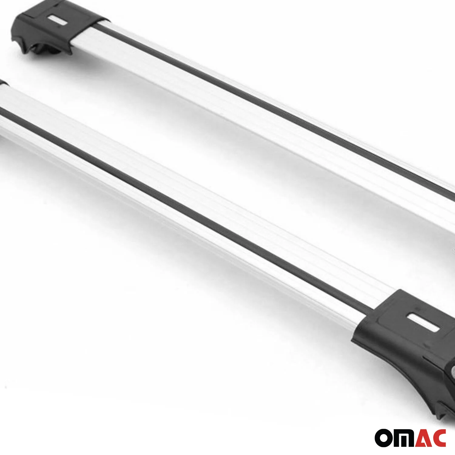 2009-2015 Mercedes GLK Class X204 Roof Rack Cross Bars Silver - Image 9