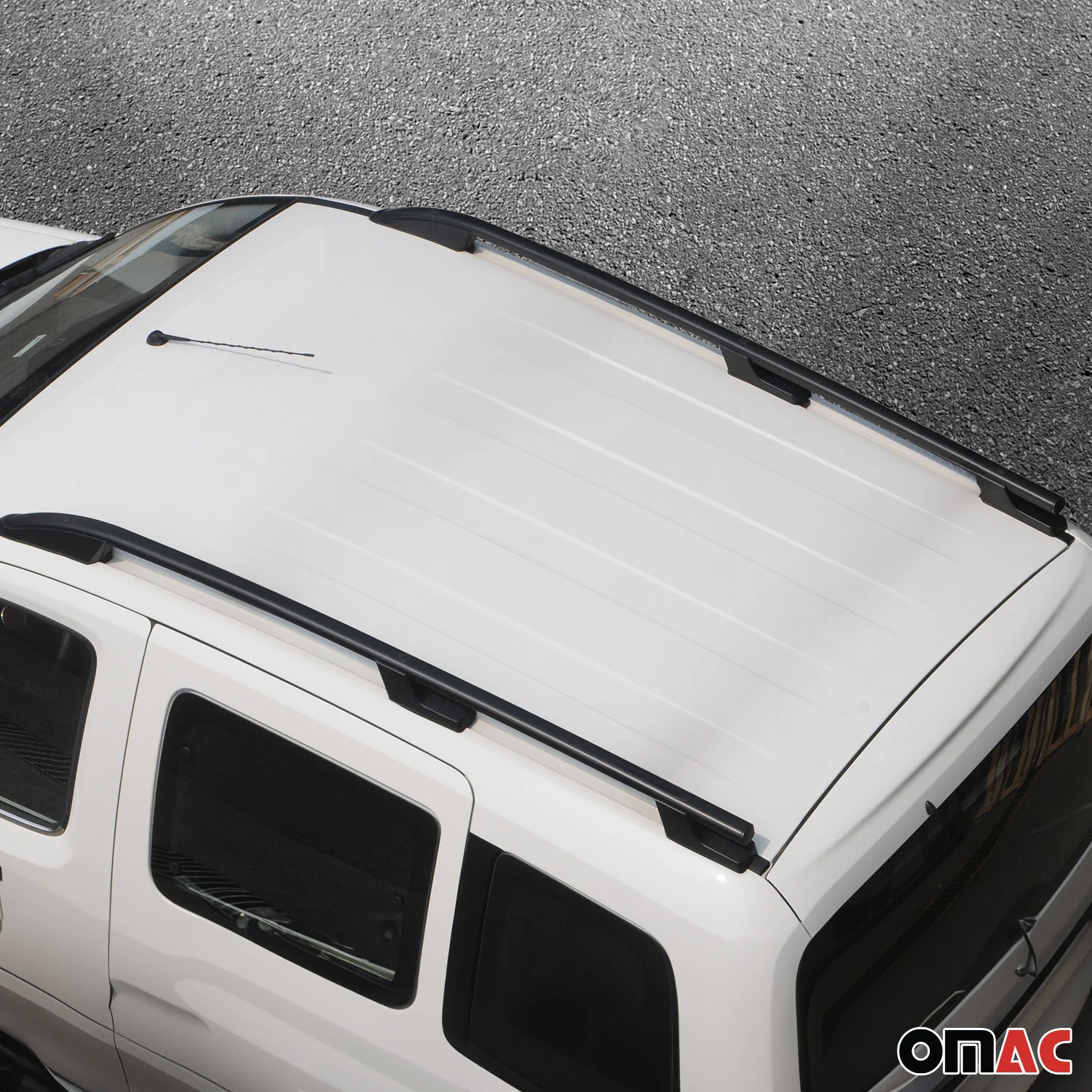 2015-2026 Ford Transit L1 SWB Roof Rack Rails Side Rails Black - Image 4
