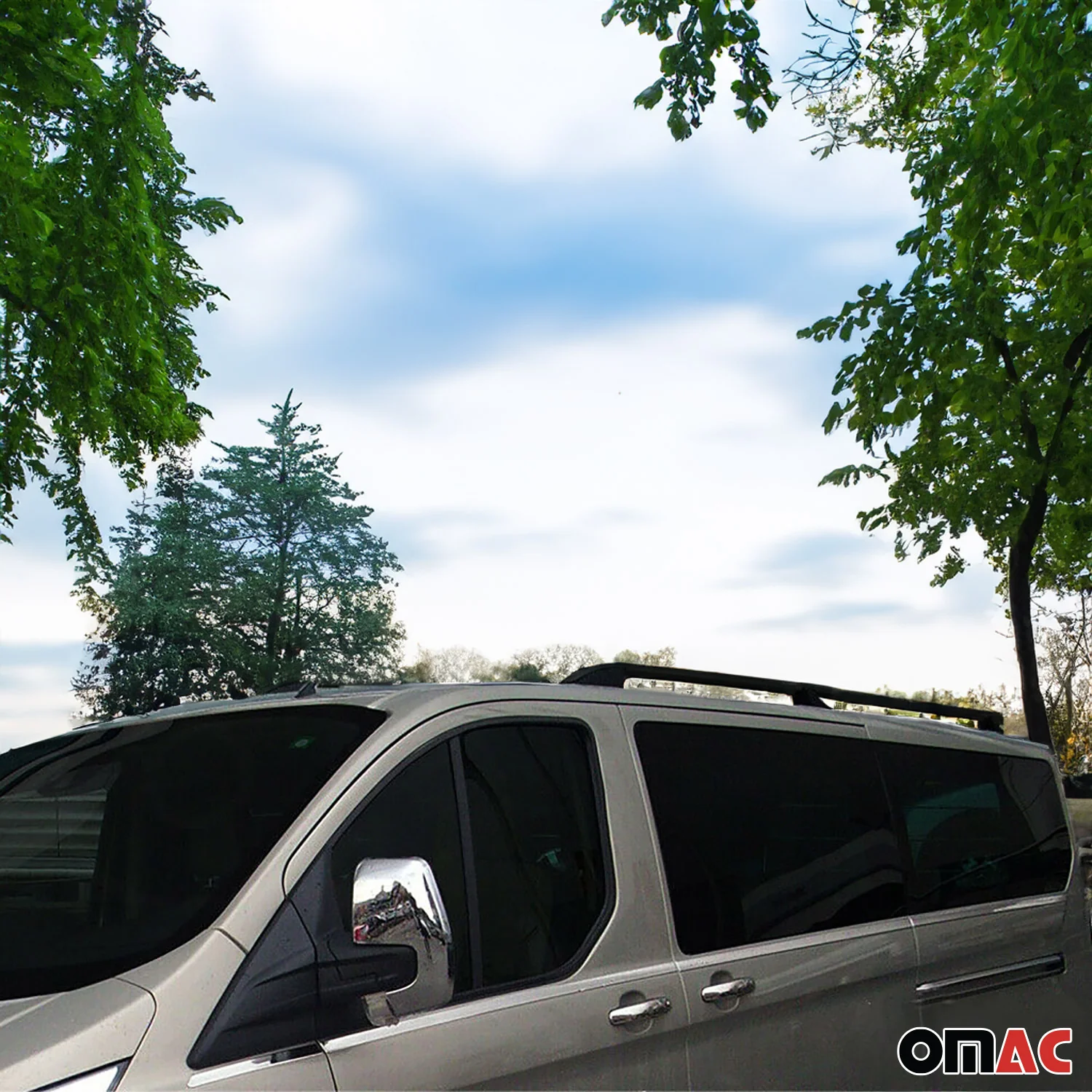 2015-2026 Ford Transit L1 SWB Roof Rack Rails Side Rails Black - Image 6