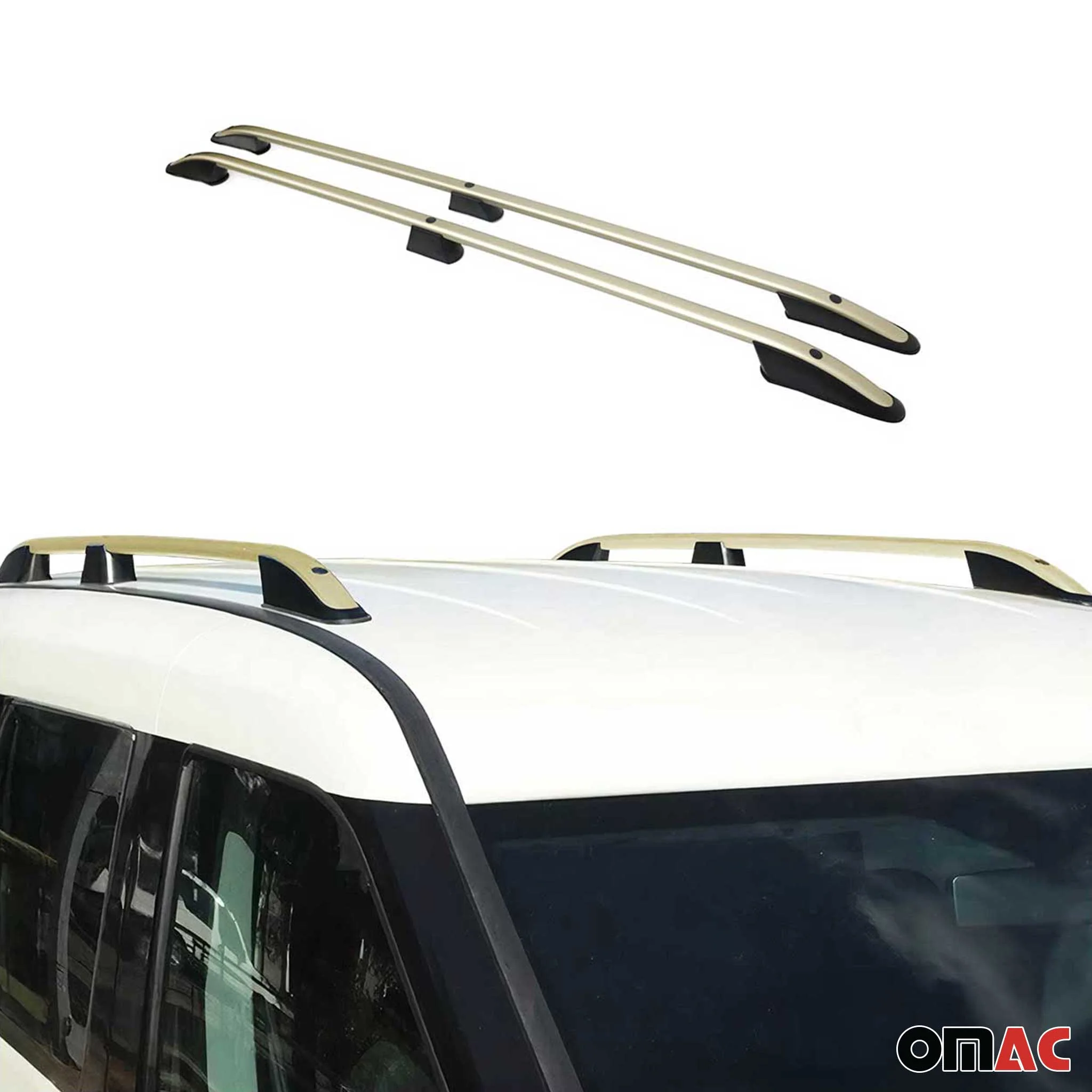 2016-2024 Mercedes Metris L2 MWB Roof Rack Rails Side Rails Bronze - Image 5