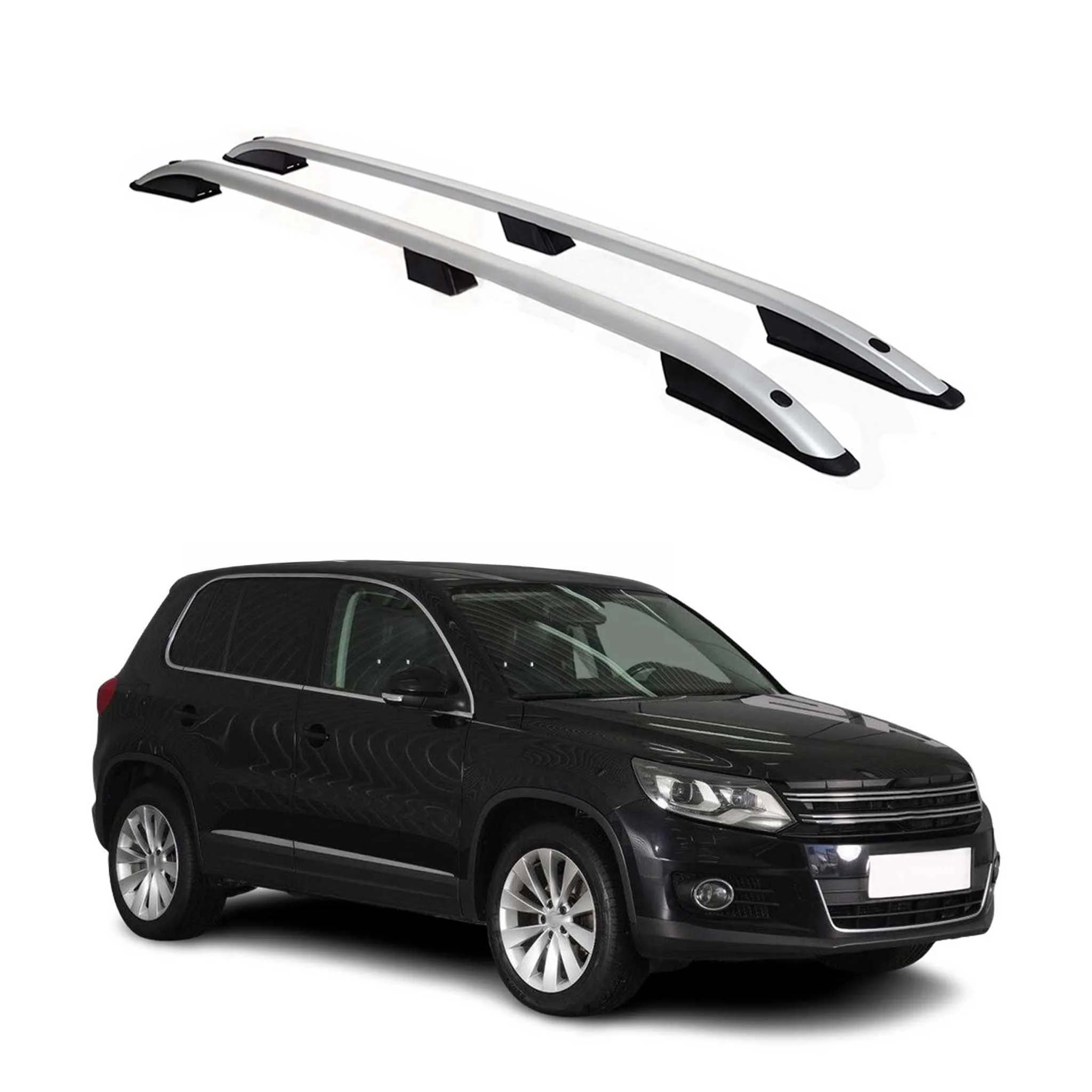 2009-2017 VW Tiguan Roof Rack Rails Side Rails Silver