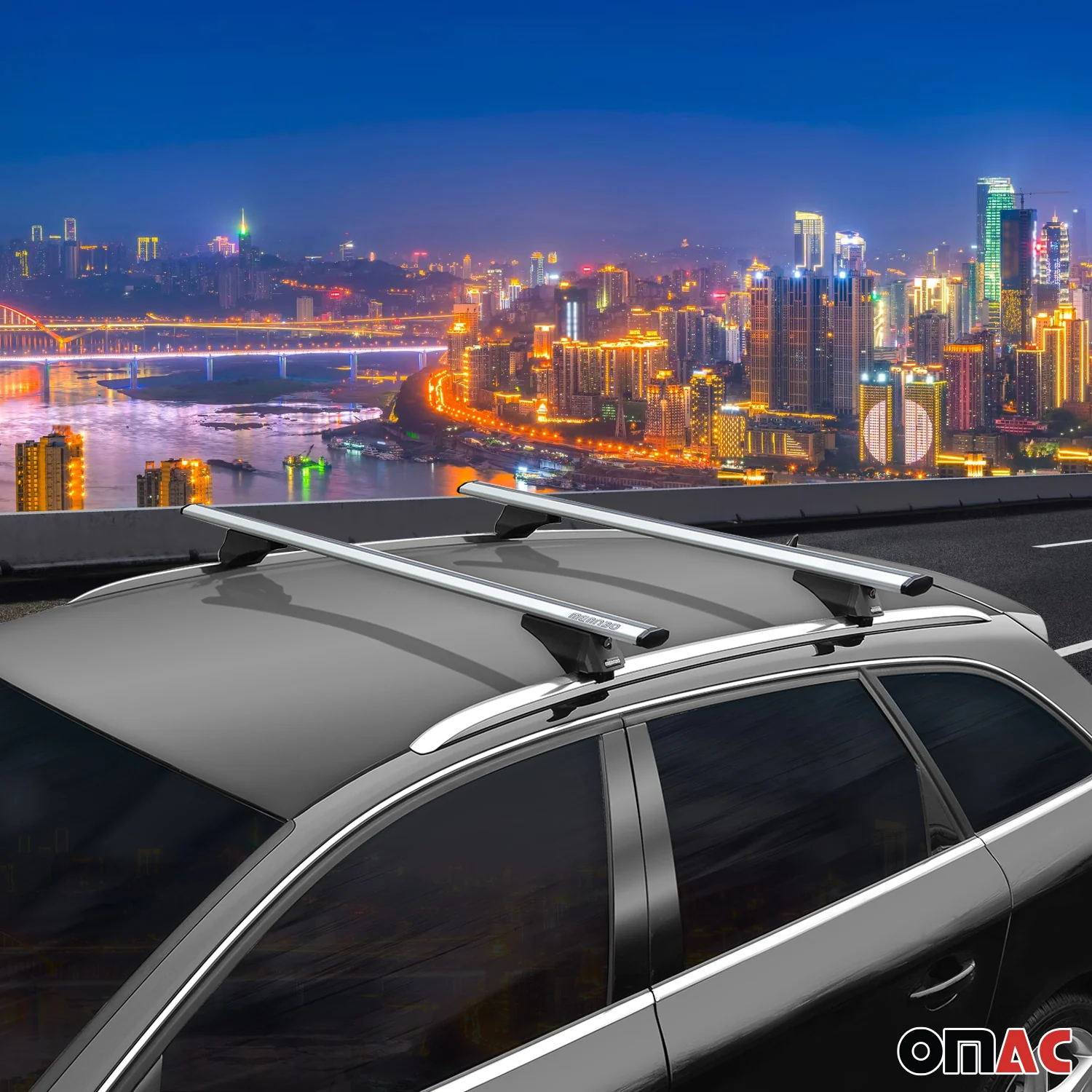 2019-2024 Acura RDX Roof Rack Cross Bars Silver - Image 3