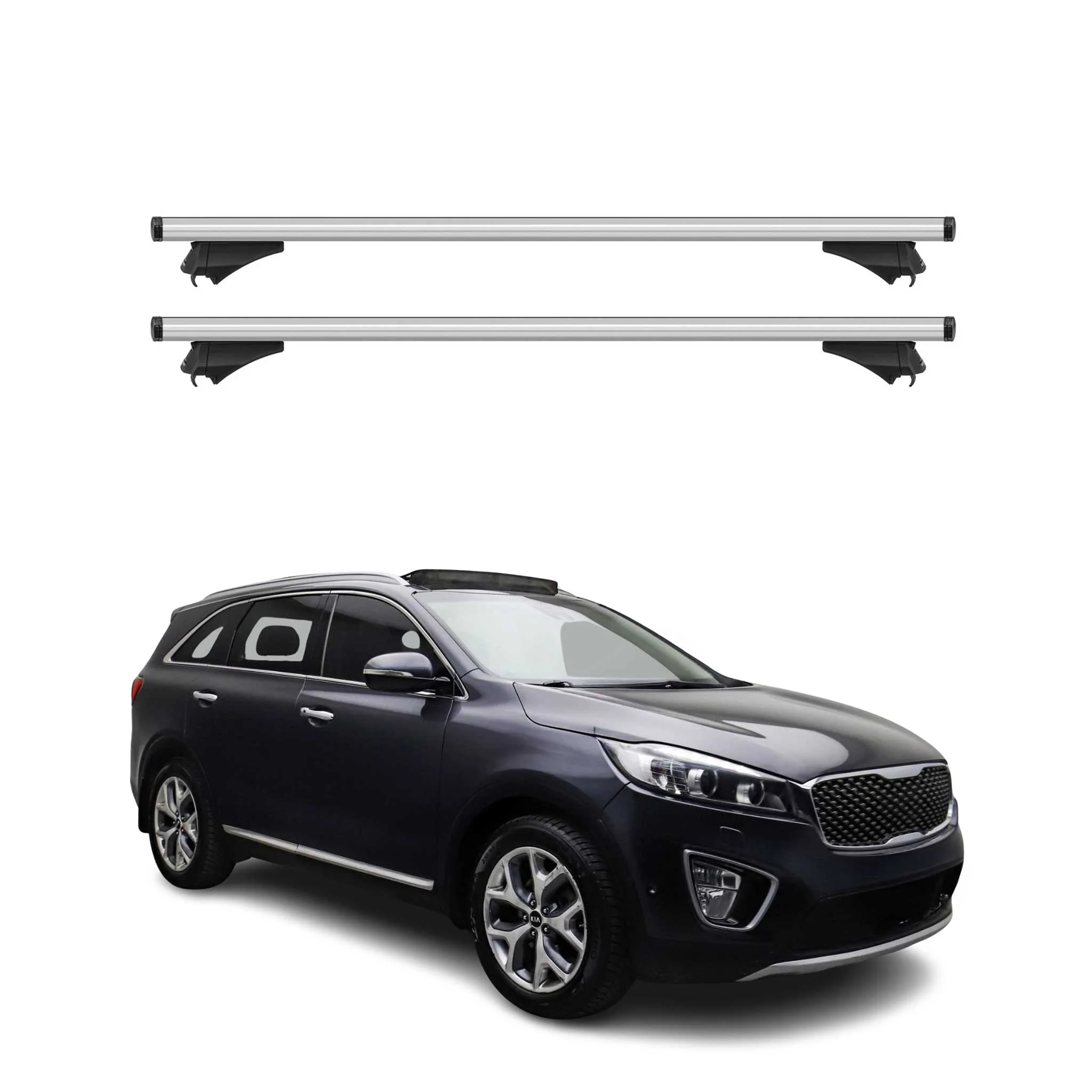 2019-2020 Kia Sorento Roof Rack Cross Bars Silver