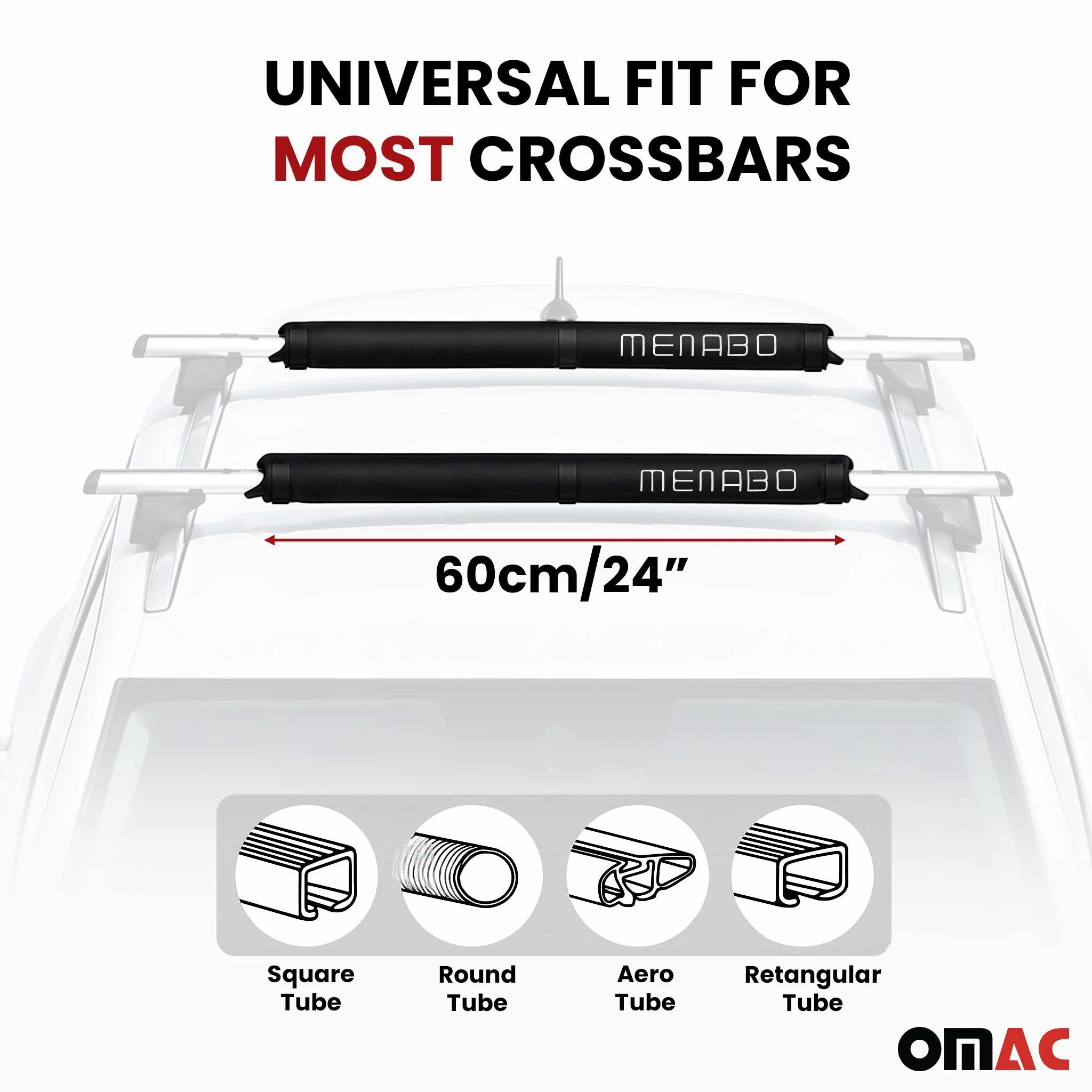 Car Roof Rack Pads Surfboard Kayak Canoe Crossbars Protection 2 Pcs Set - Image 5
